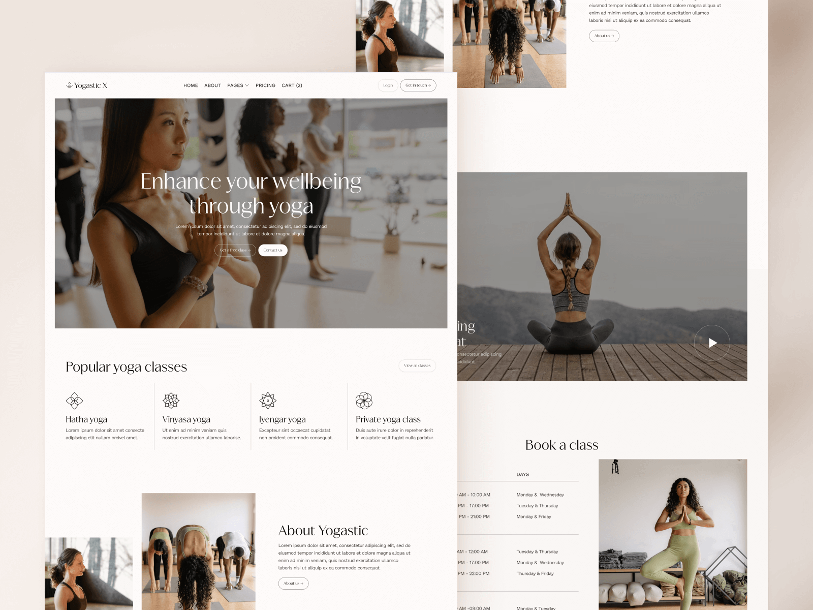 Template de Yoga para Webflow