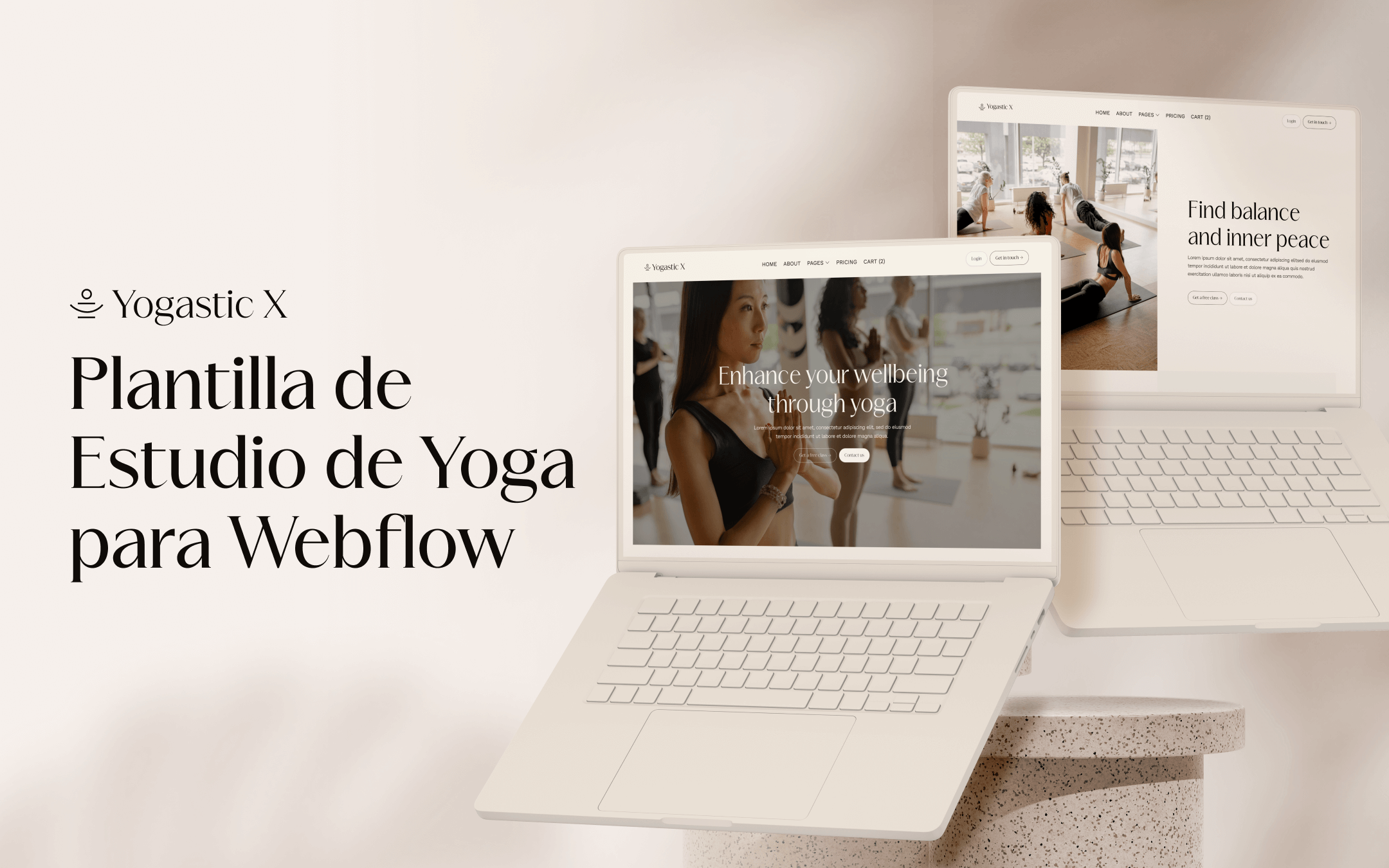 Plantilla de Estudio de Yoga para Webflow