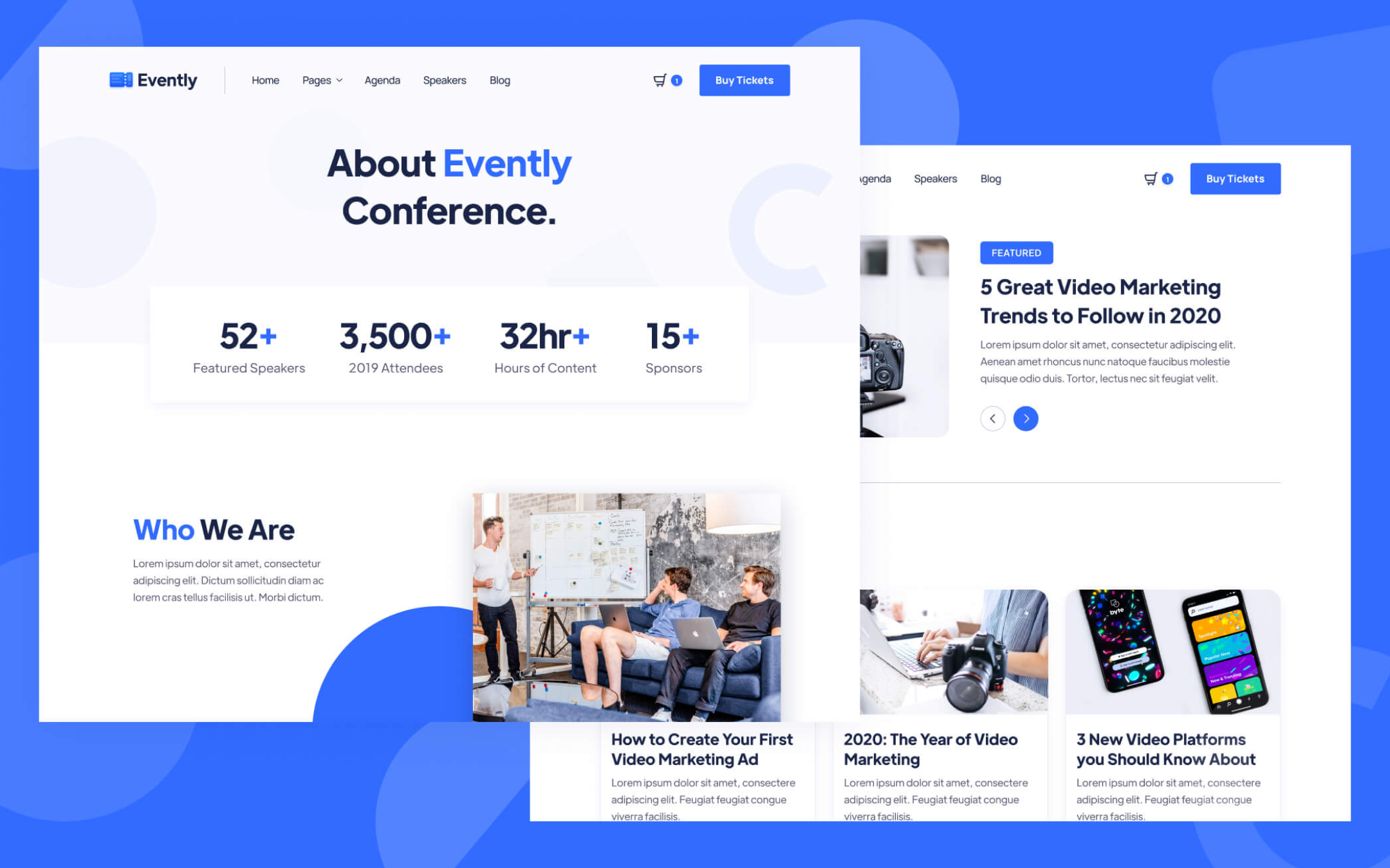 Evently Template para Webflow