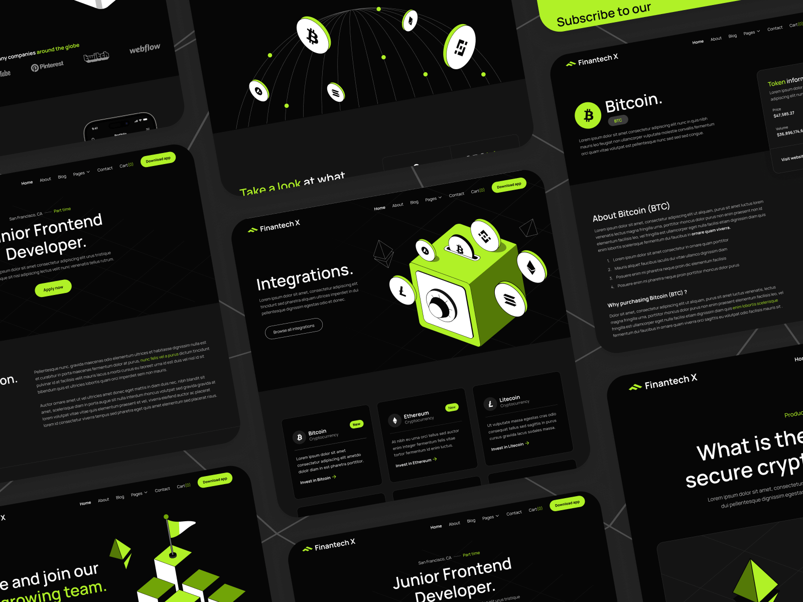 Plantilla para Webflow de Fintech