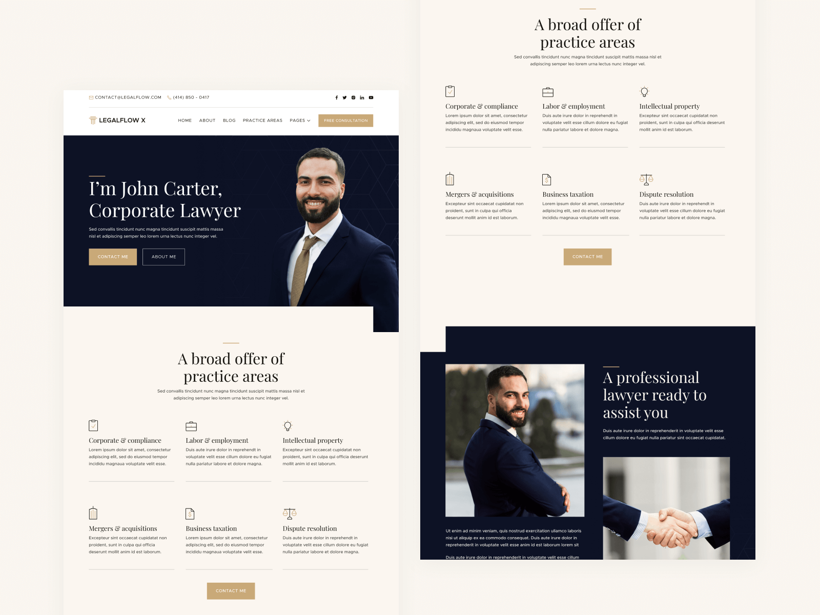 Template de Firma de Abogados para Webflow