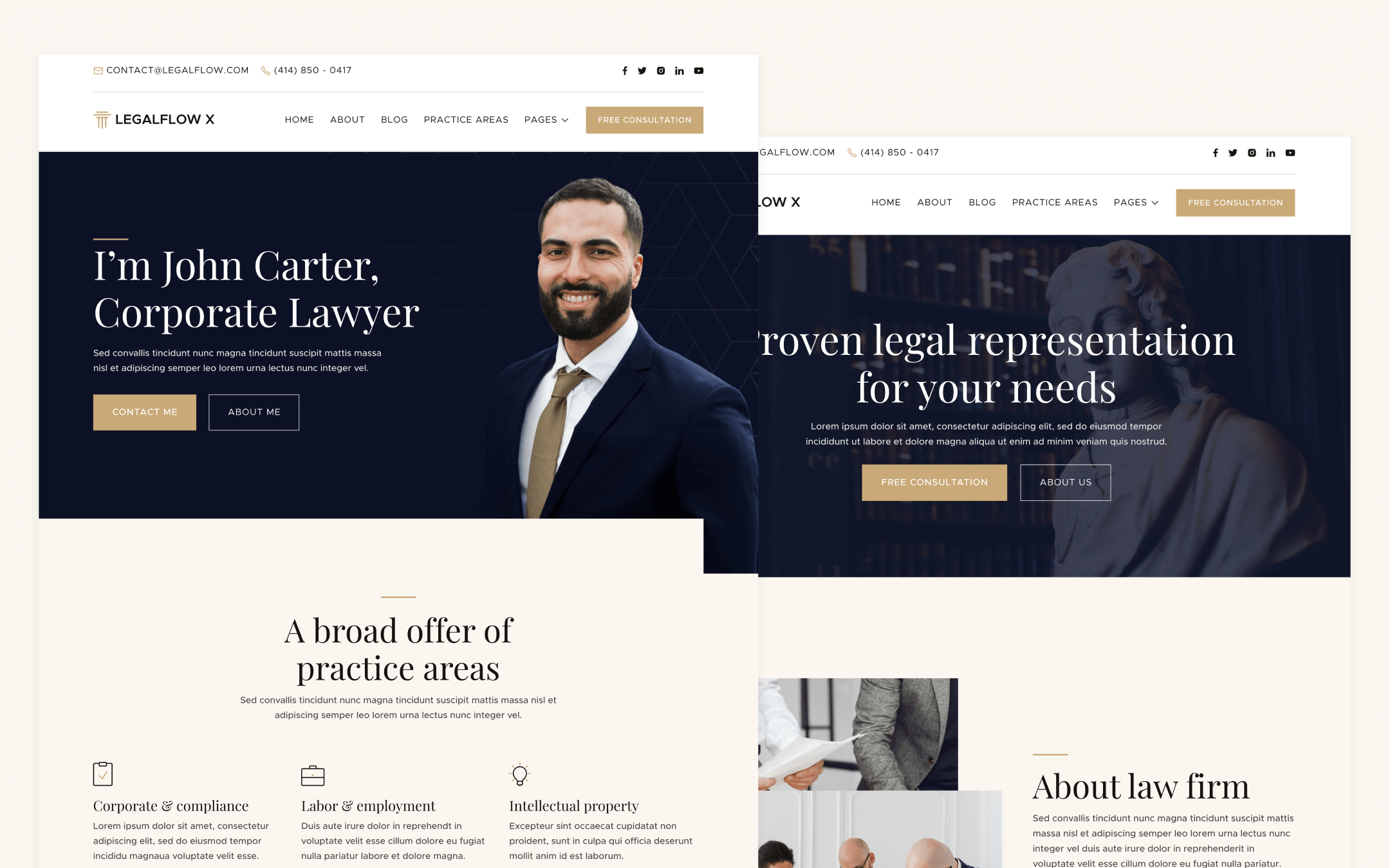 Plantilla de Abogados para Webflow