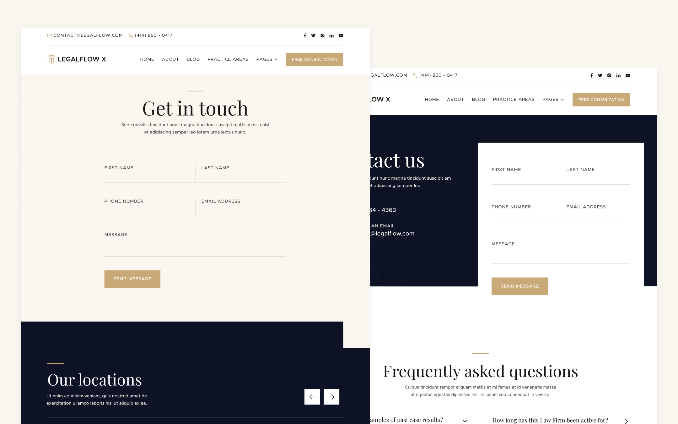 LegalFlow X Template para Webflow