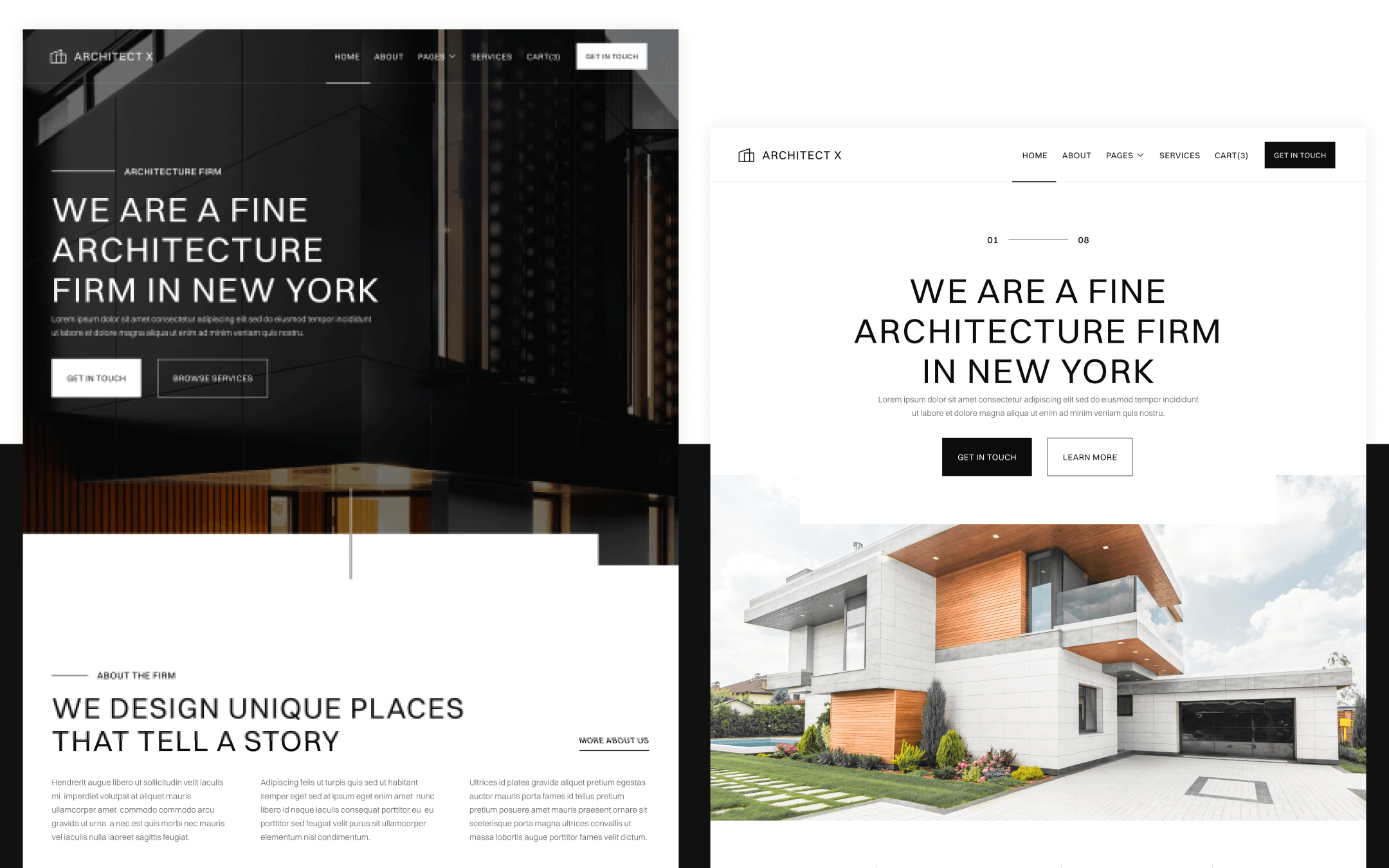 Plantilla de Firma de Arquitectos para Webflow