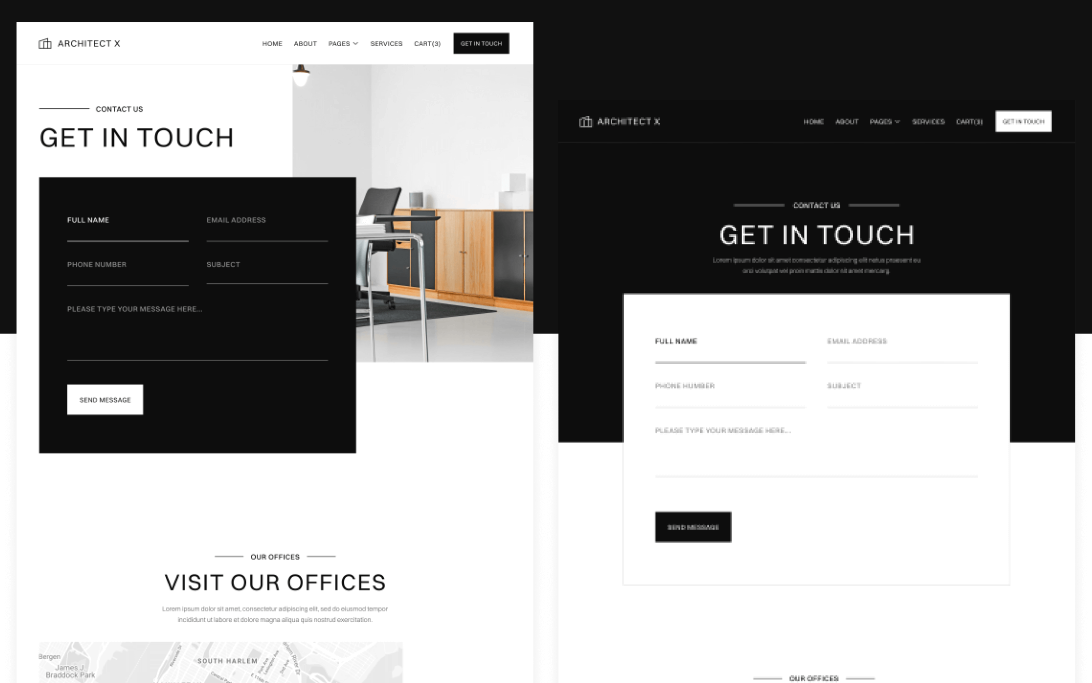 Architect X Template para Webflow