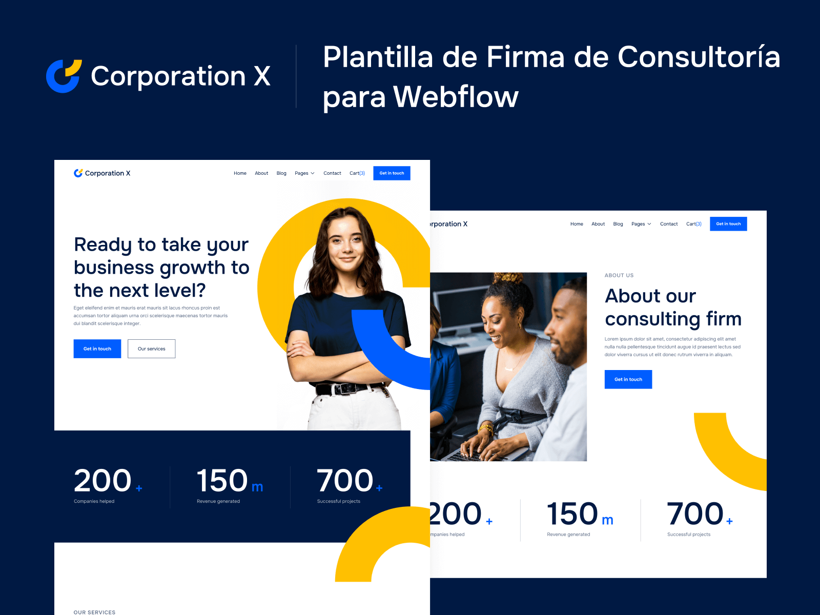 Plantilla de Firma de Consultoría para Webflow