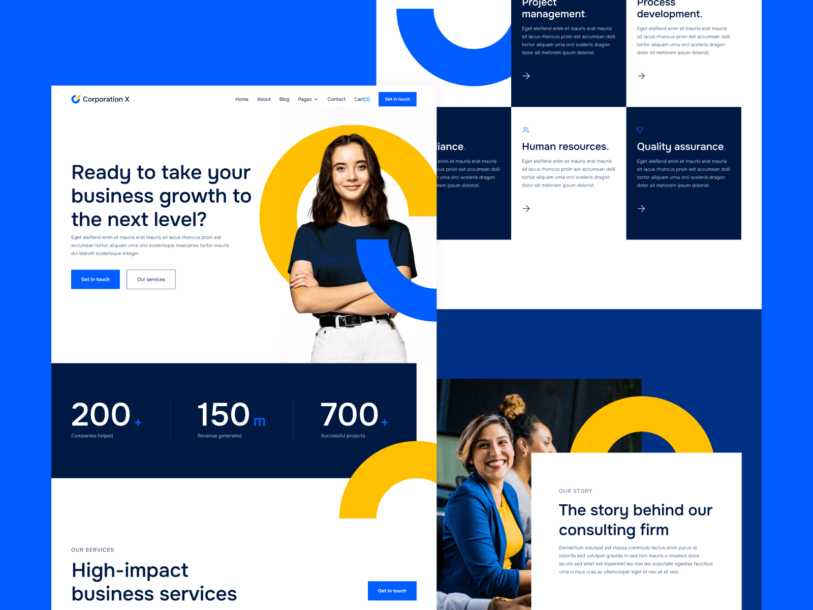 Template de Consultoría para Empresas para Webflow