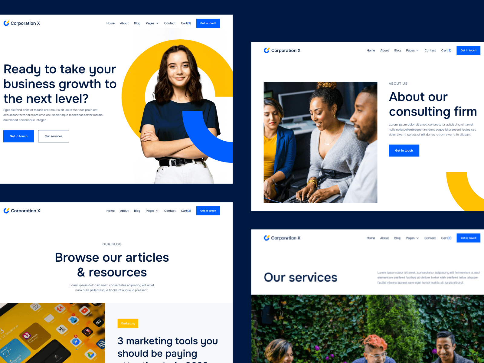 Plantilla para Webflow de Firma de Consultoría
