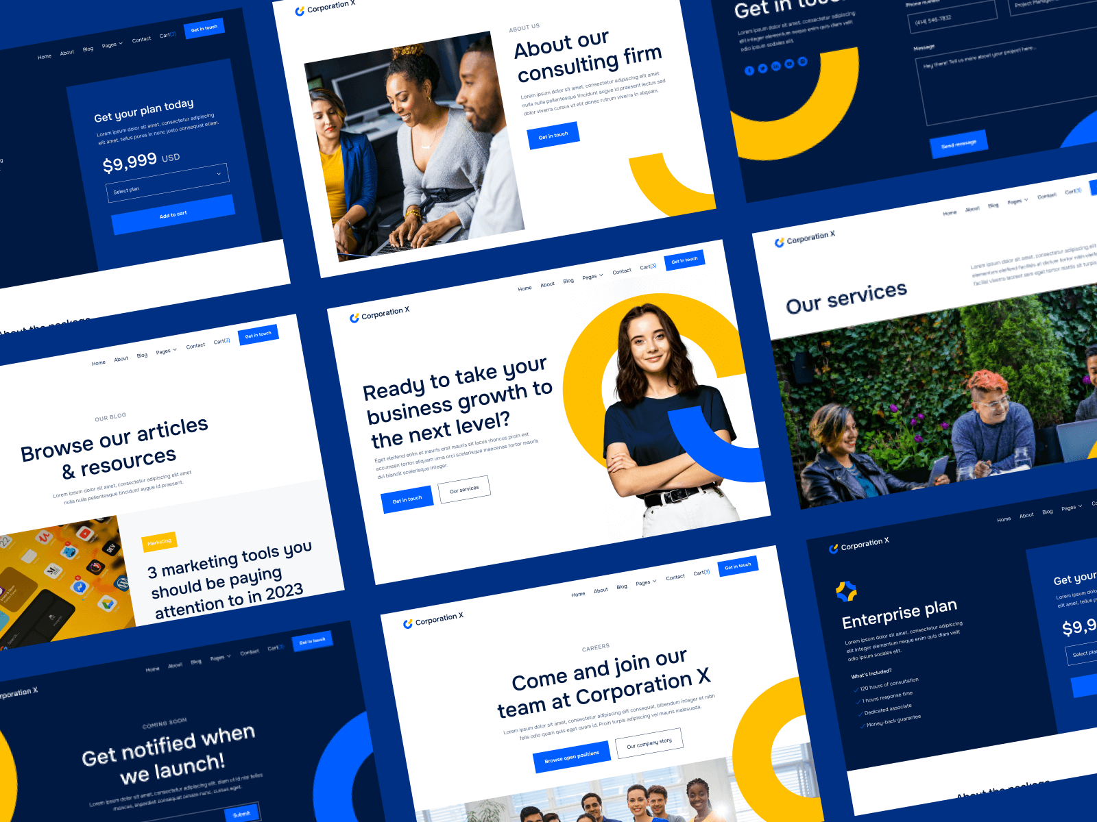 Plantilla de Consultoría para Empresas para Webflow