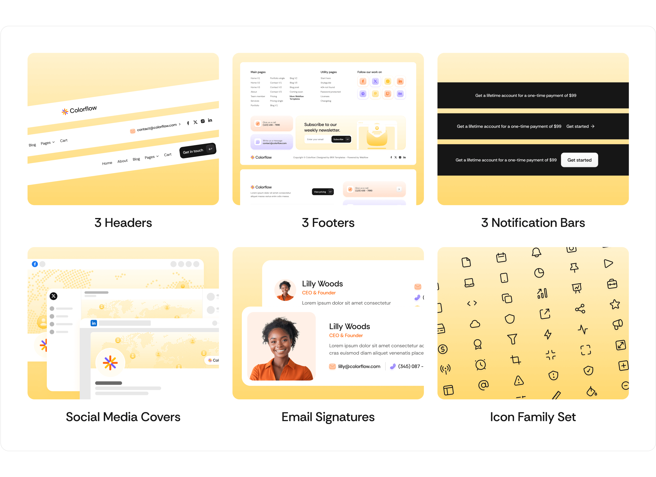 Colorflow - Design Agency Webflow Template Benefits