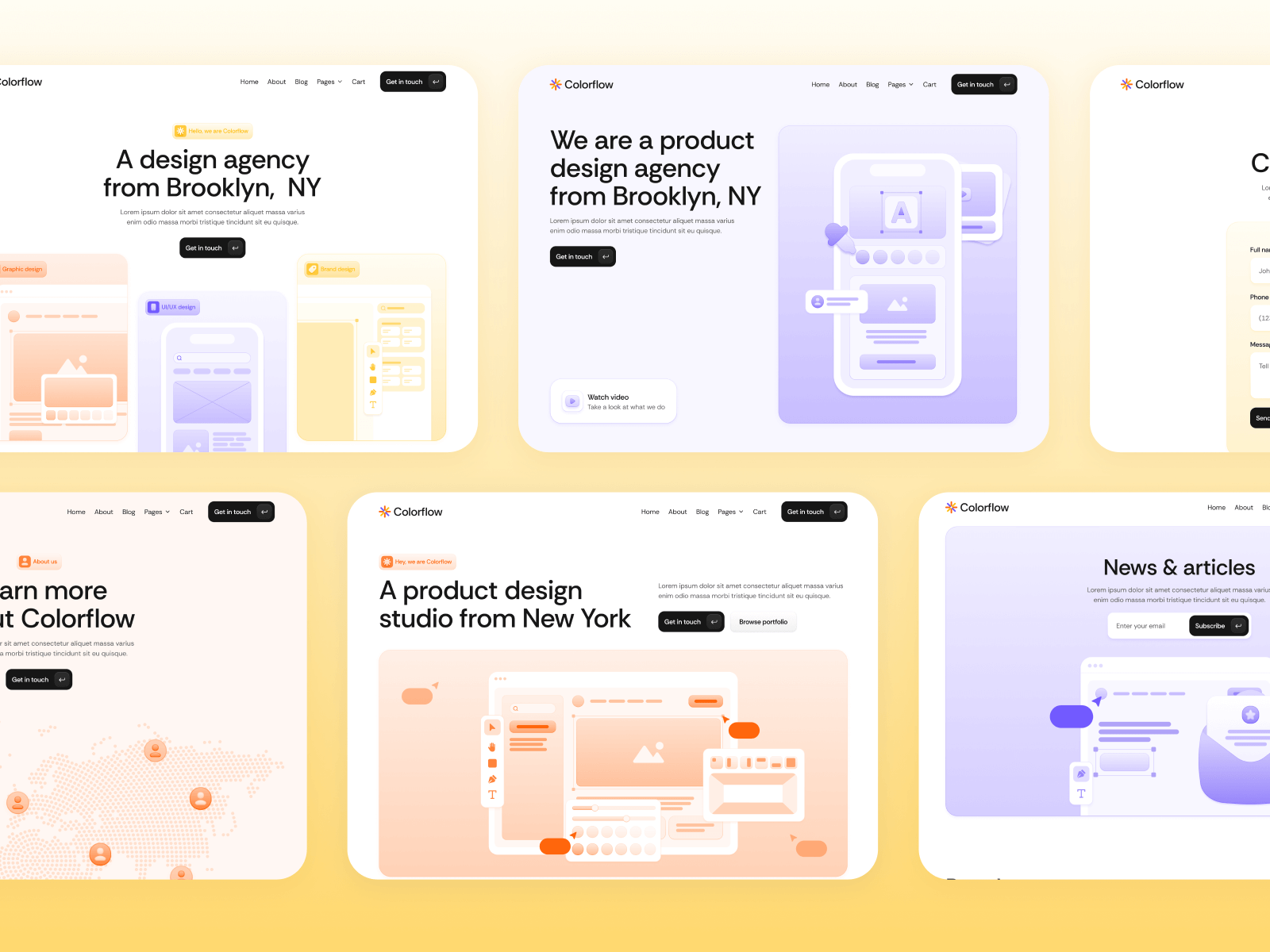 Plantilla para Webflow de Firma de Diseño