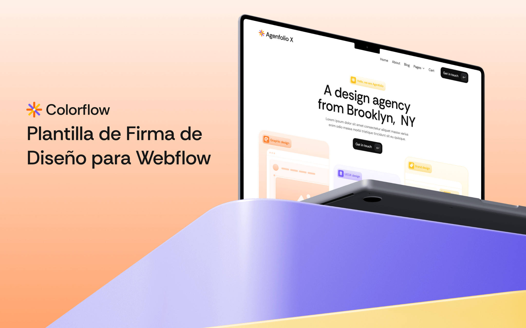 Plantilla de Firma de Diseño para Webflow