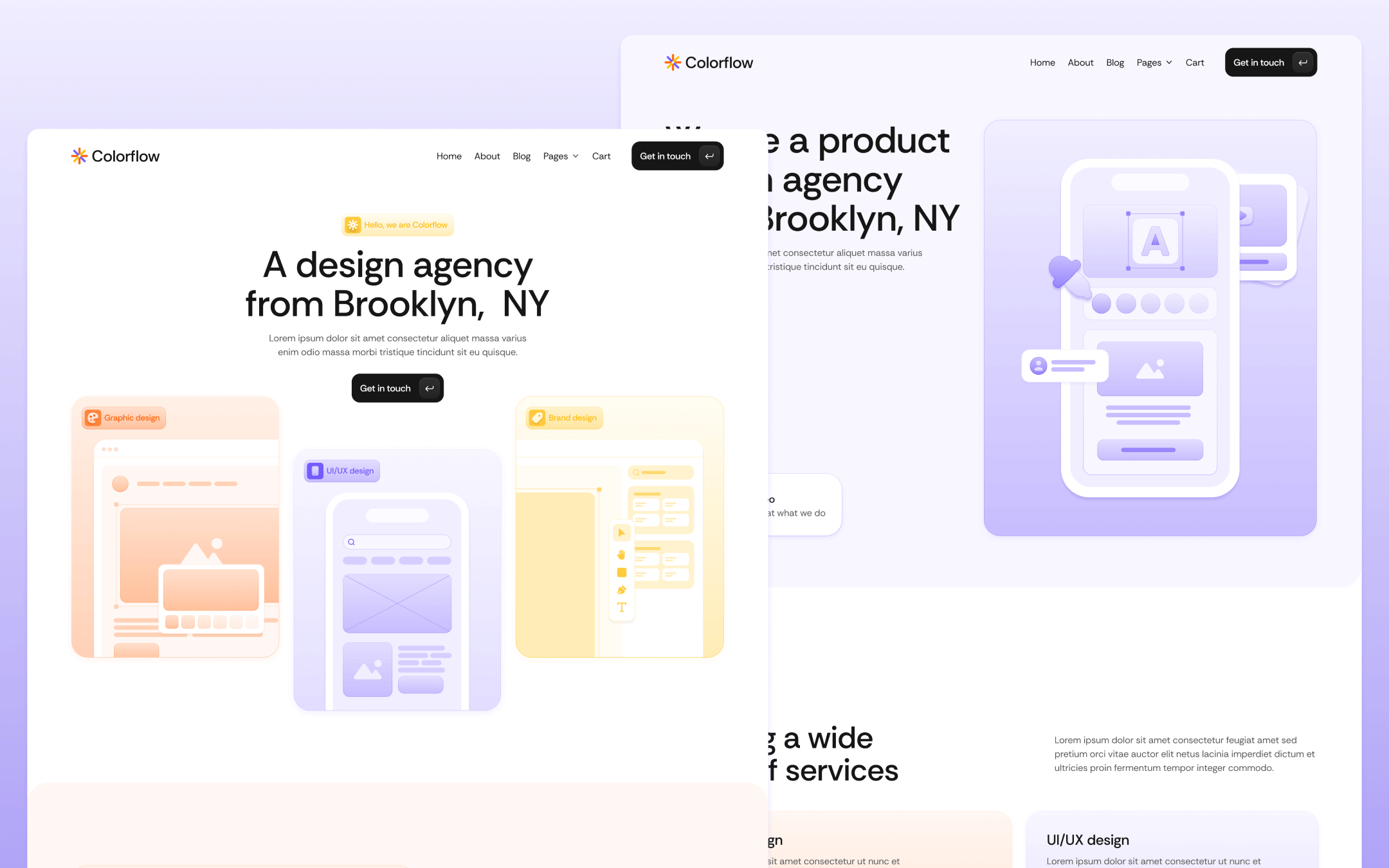 Colorflow Template para Webflow