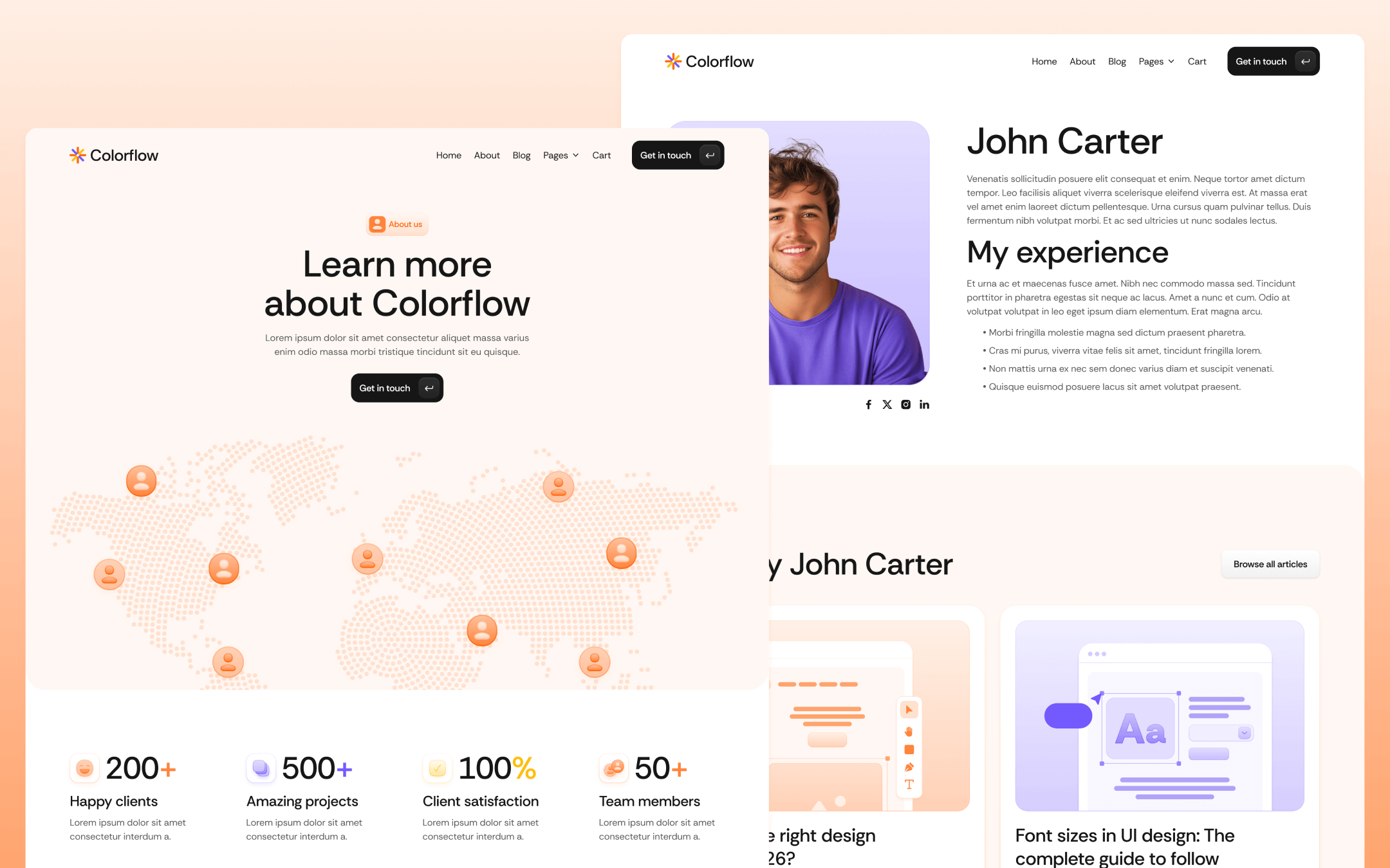 Colorflow Template para Webflow