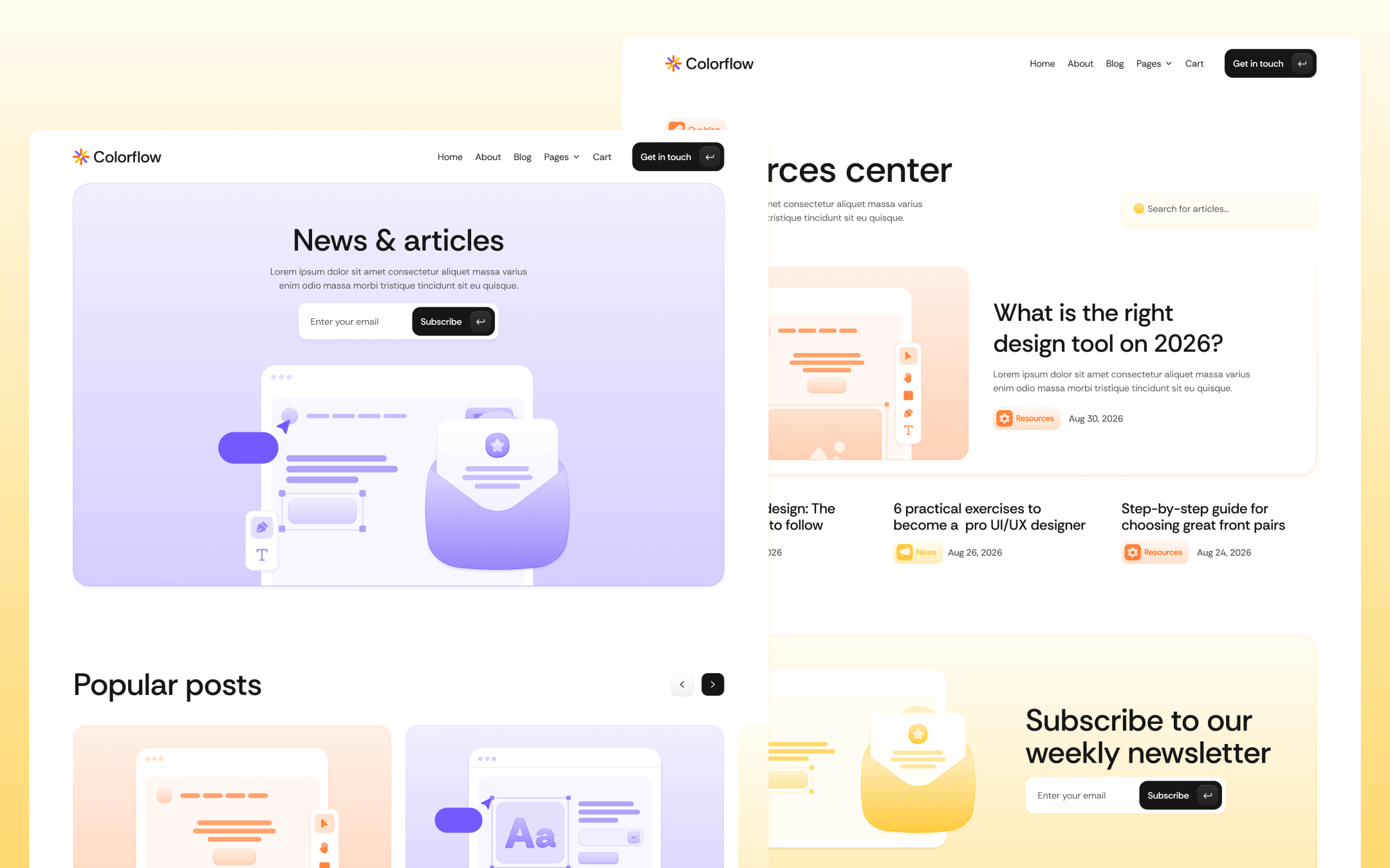 Colorflow Template para Webflow