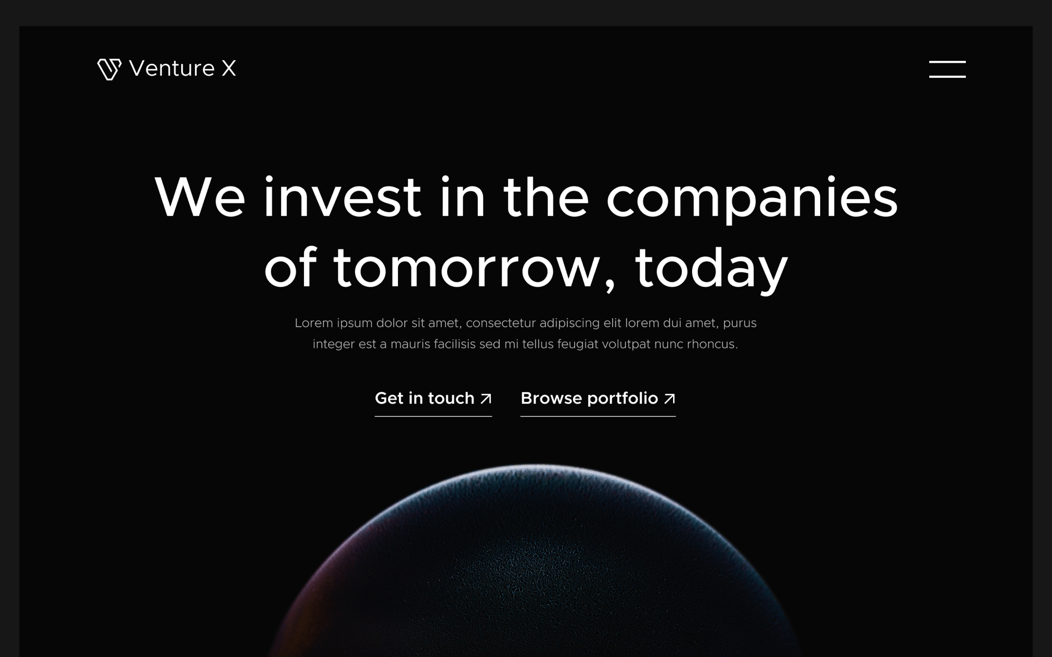 Plantilla de Firma de Inversión para Webflow