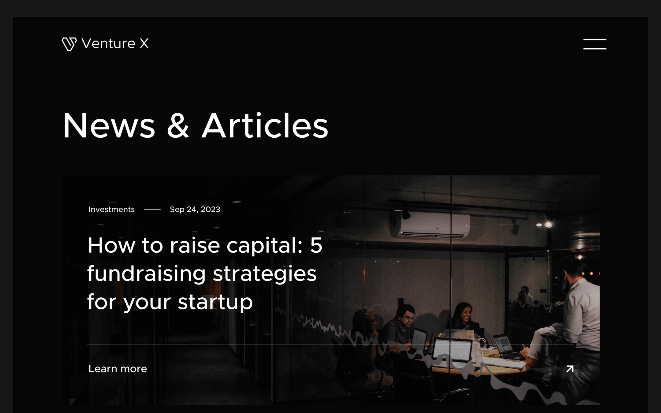 Venture X Template para Webflow