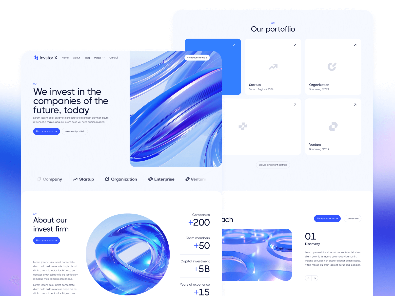 Plantilla de Firma de Inversionistas para Webflow