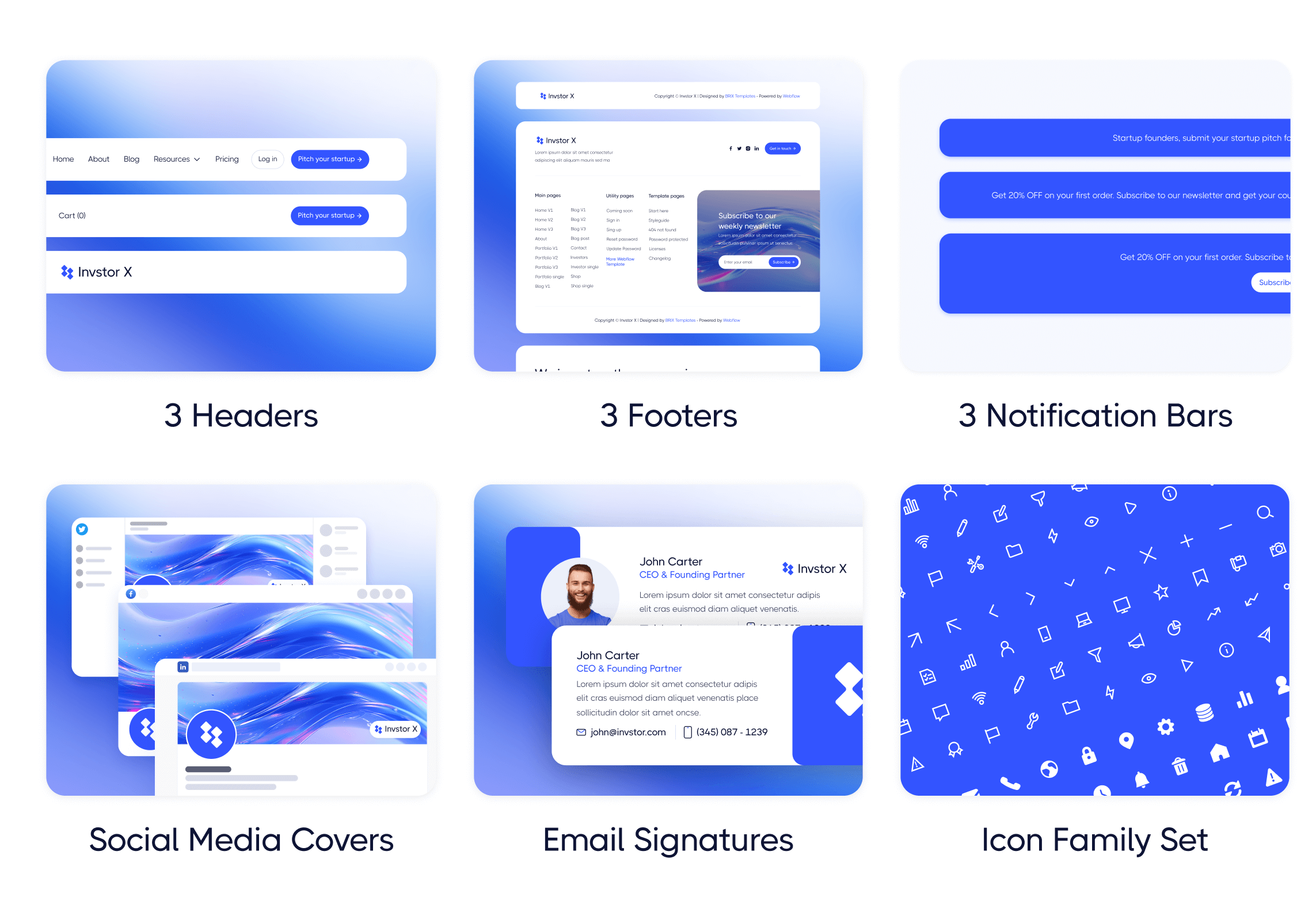 Invstor X | Investment Firm Webflow Template Benefits