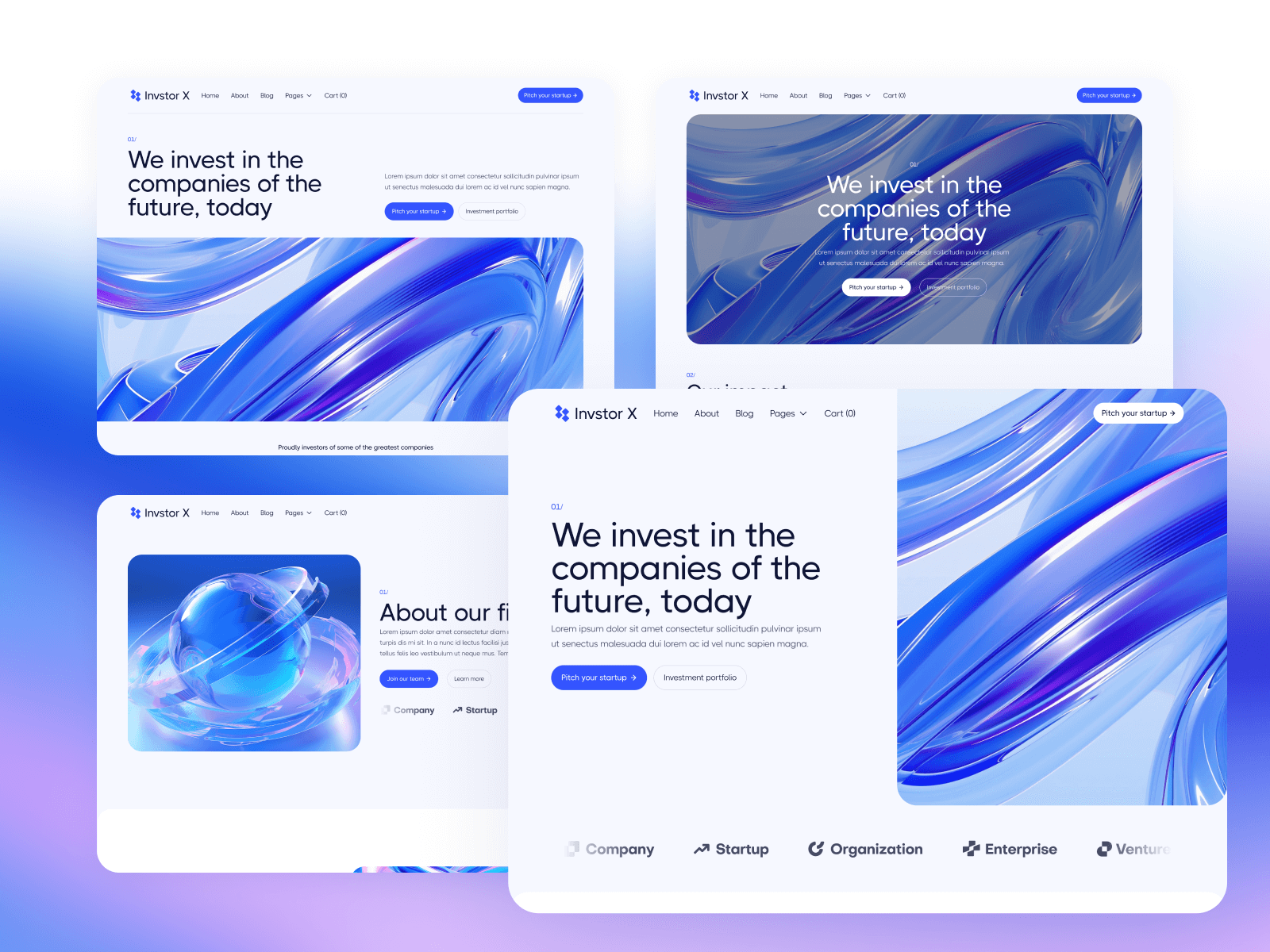 Plantilla para Webflow de Firma de Inversionistas