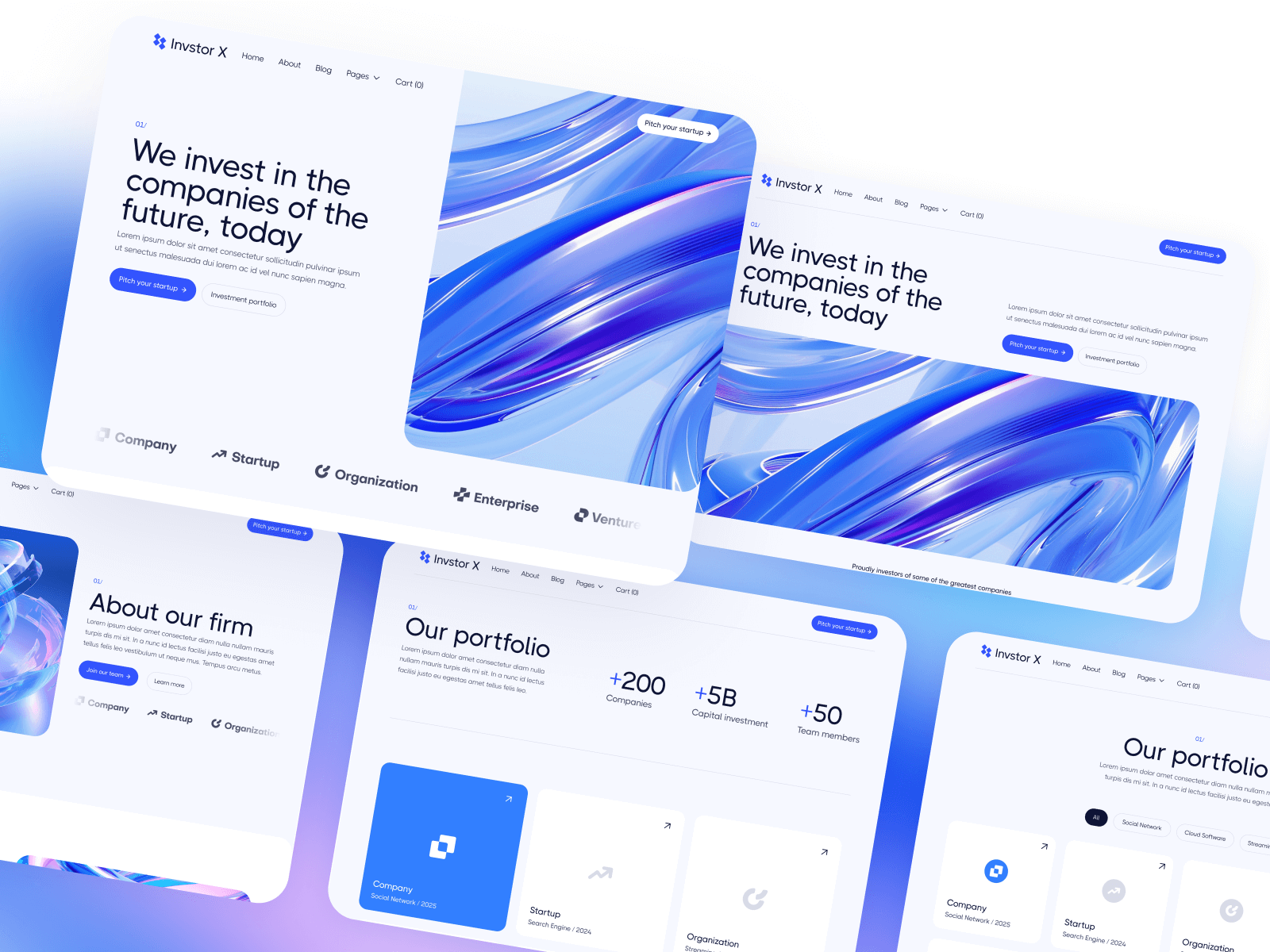 Plantilla de Inversiones para Webflow