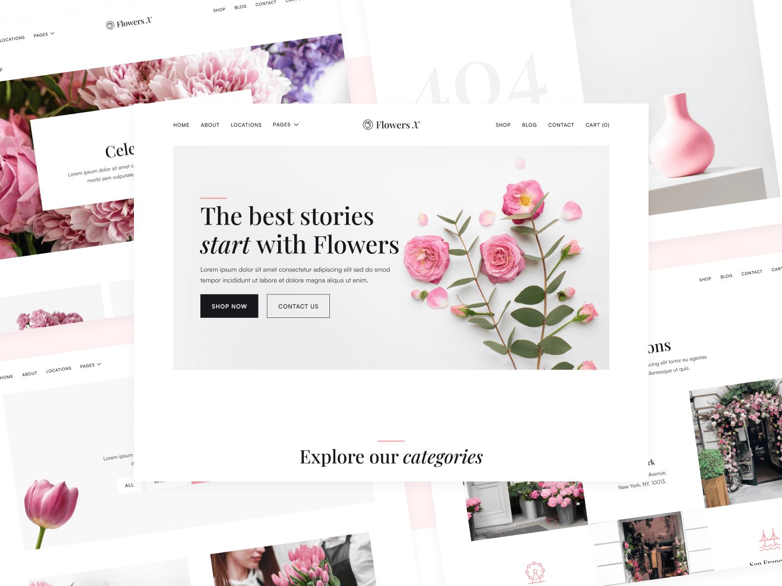 Plantilla de Florería para Sitio Web en Webflow