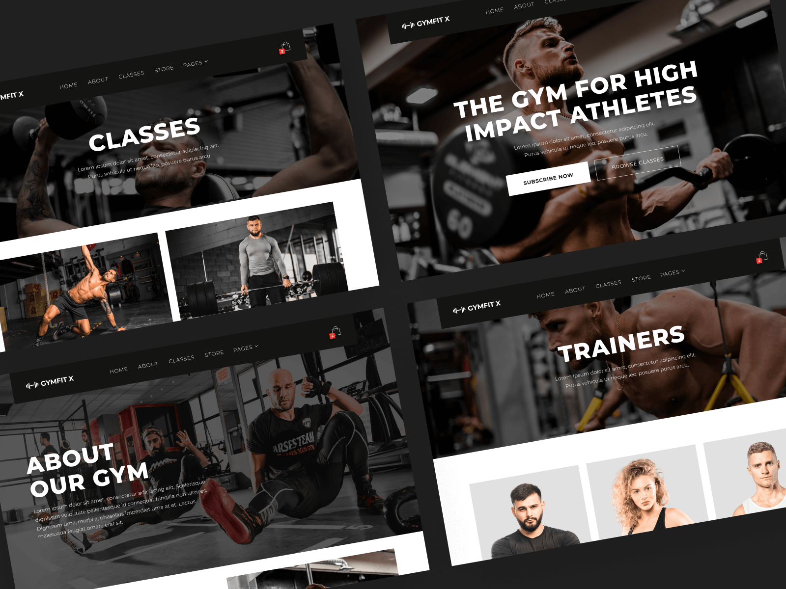 Plantilla para Webflow de Gimnasio