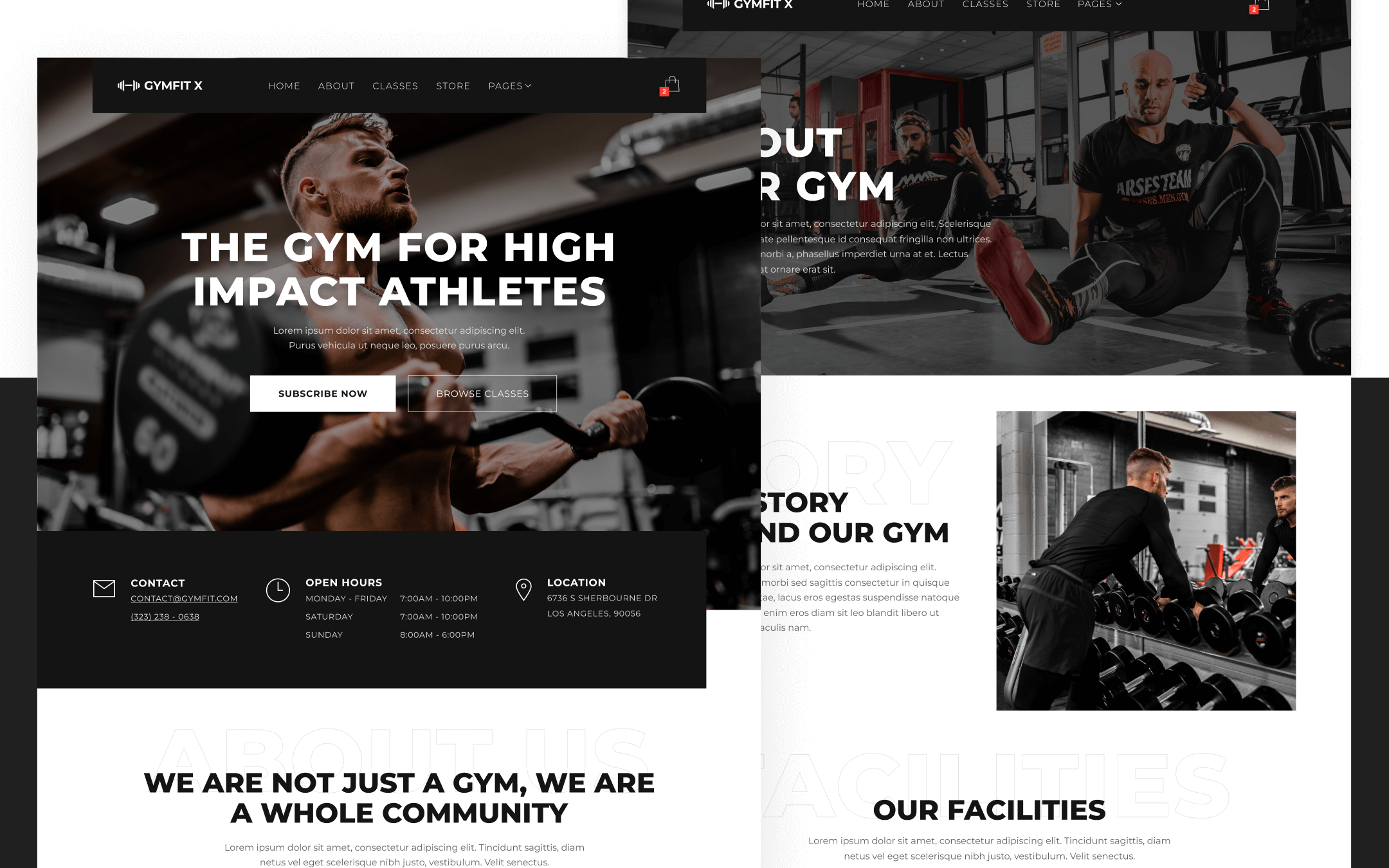 Plantilla de Gimnasio para Webflow