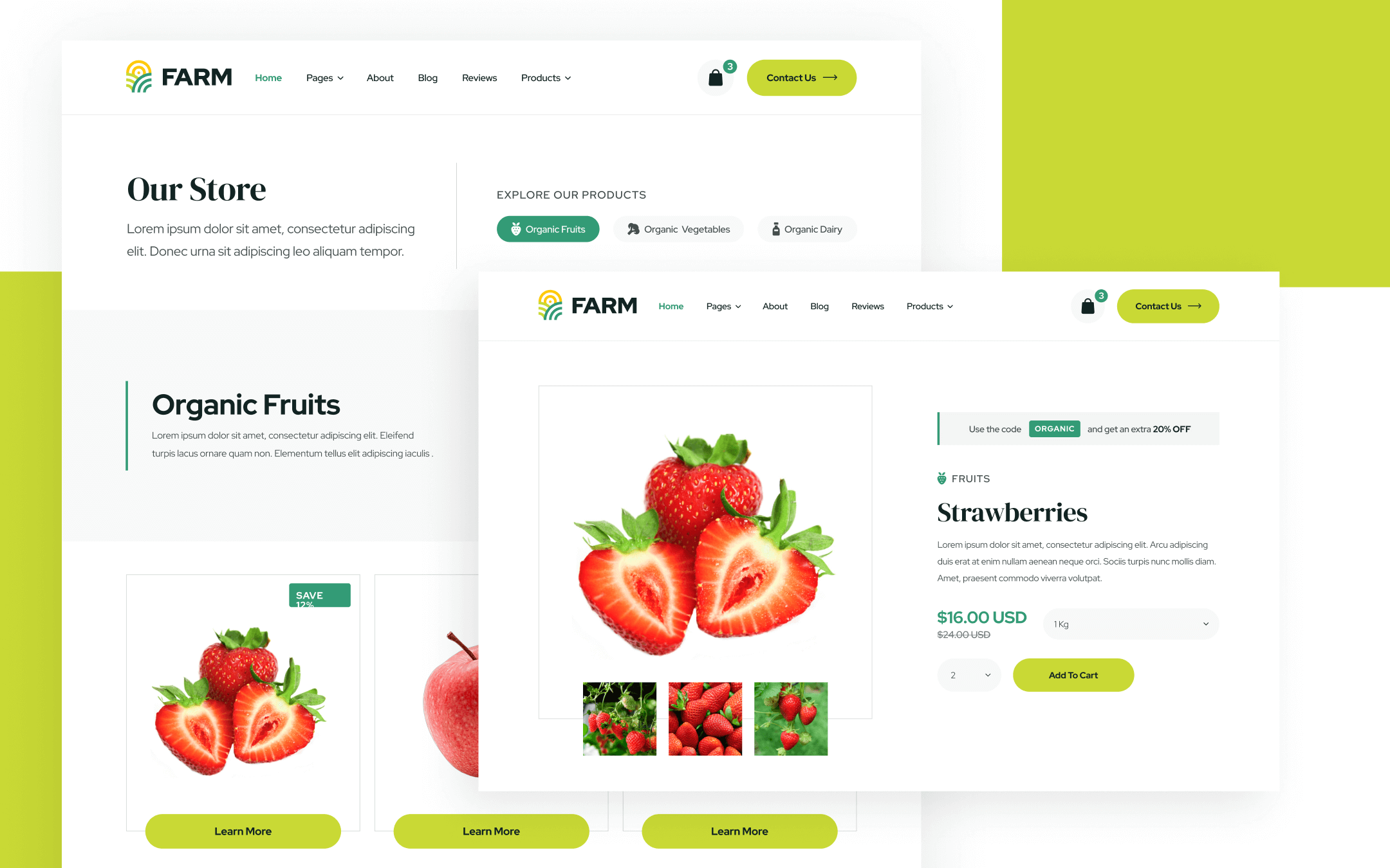 Farm Template para Webflow