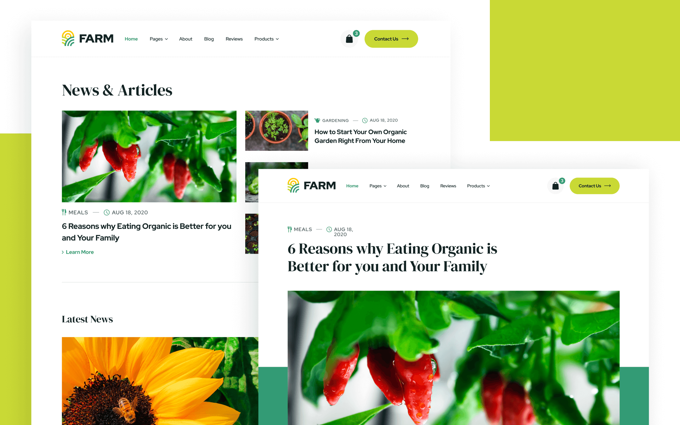 Farm Template para Webflow