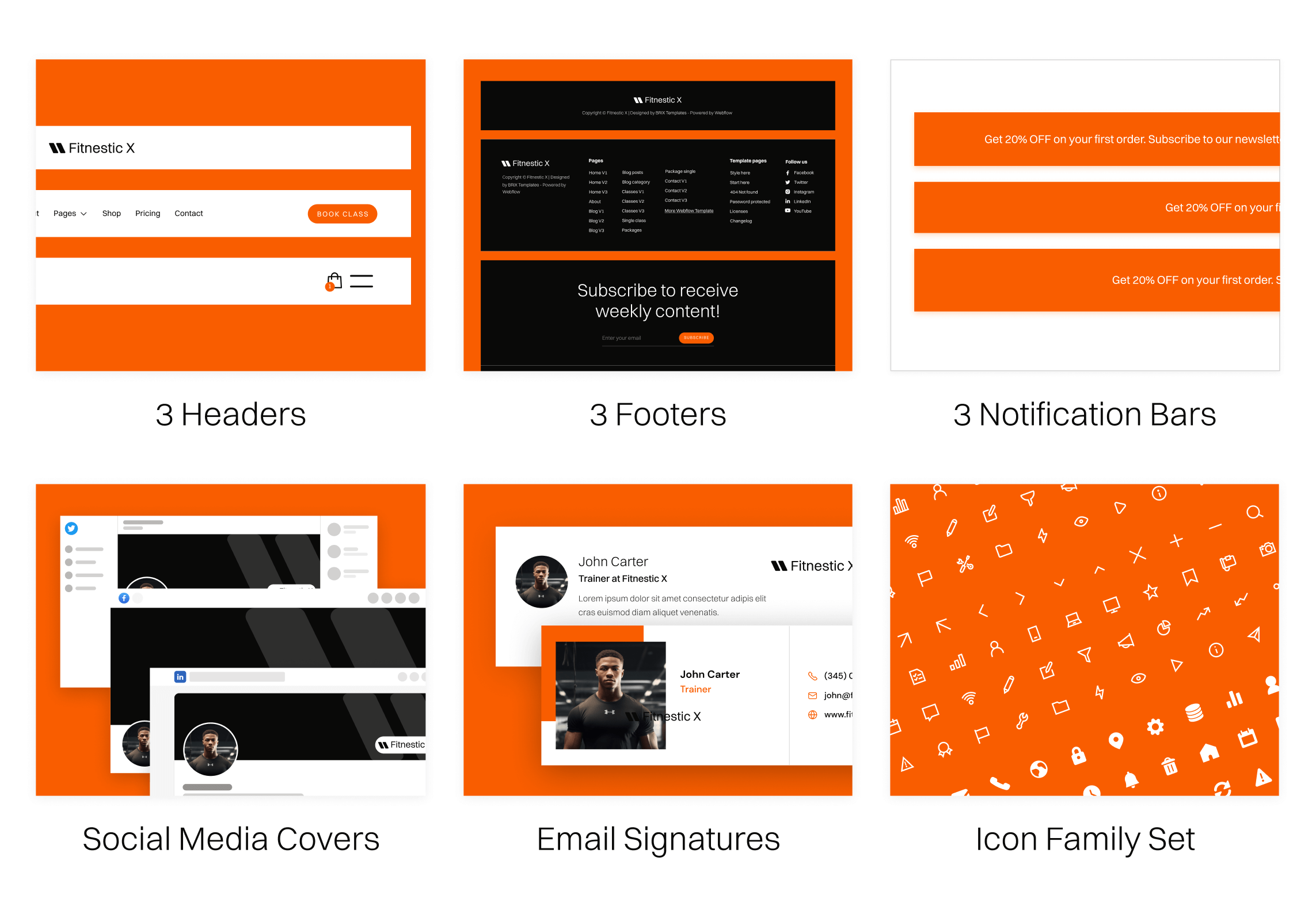 Fitnestic X | Fitness Webflow Template Benefits 