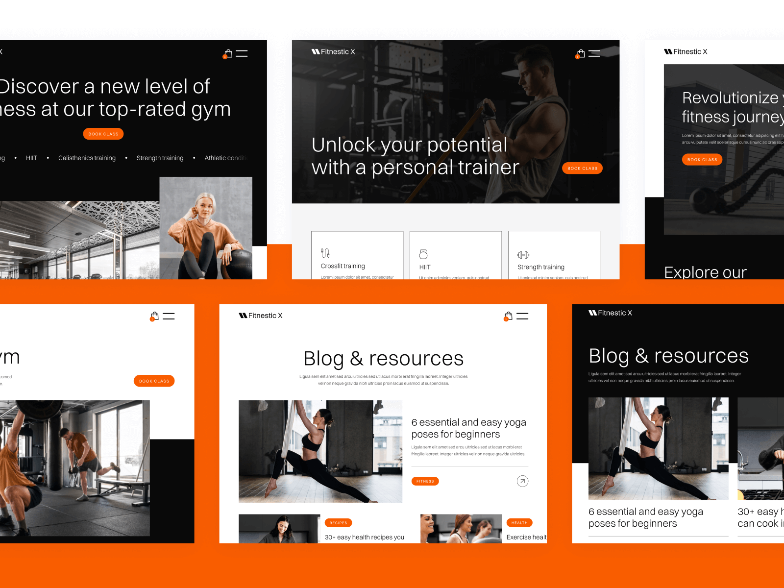 Plantilla de Gym para Webflow