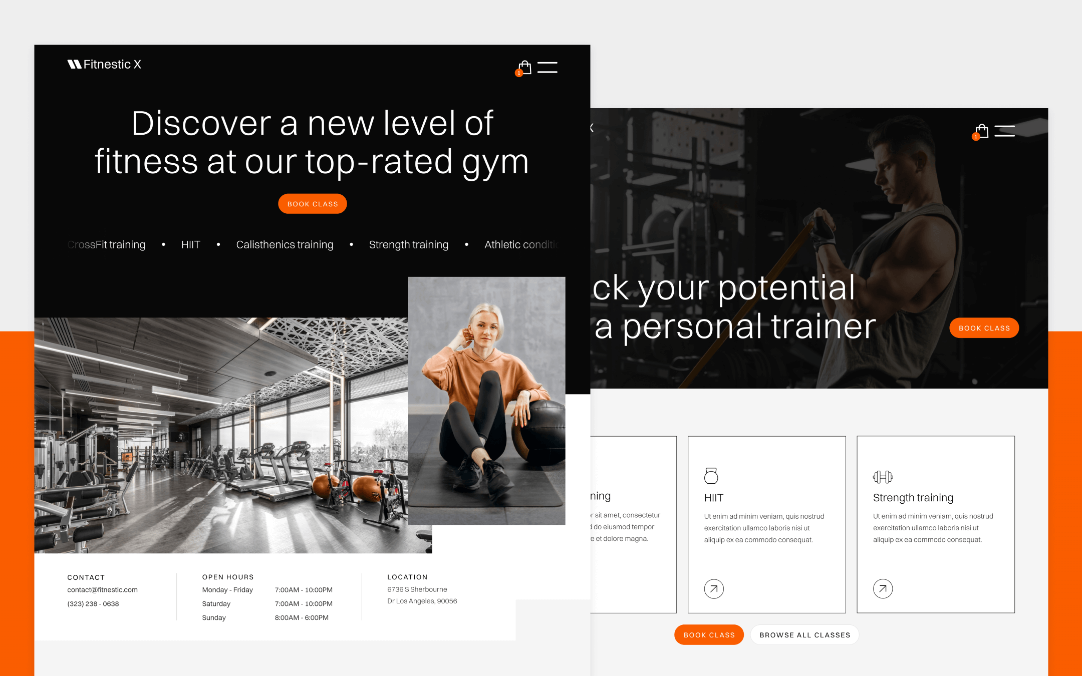 Plantilla de Gimnasio para Webflow