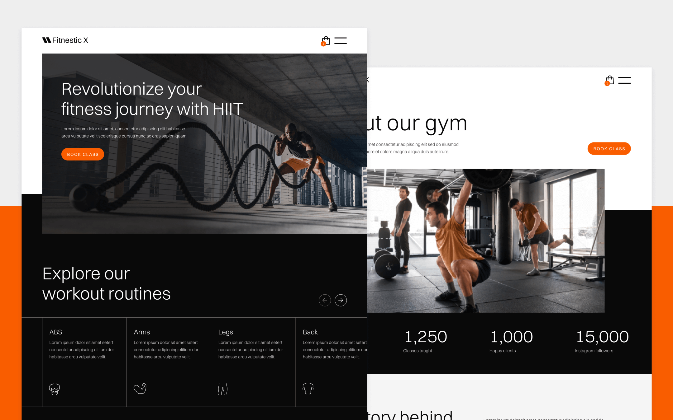 Fitnestic X Template para Webflow