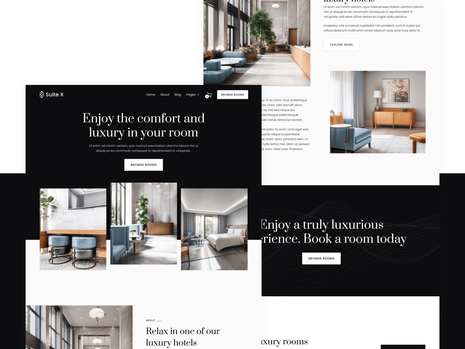 Template de Hospedaje para Webflow