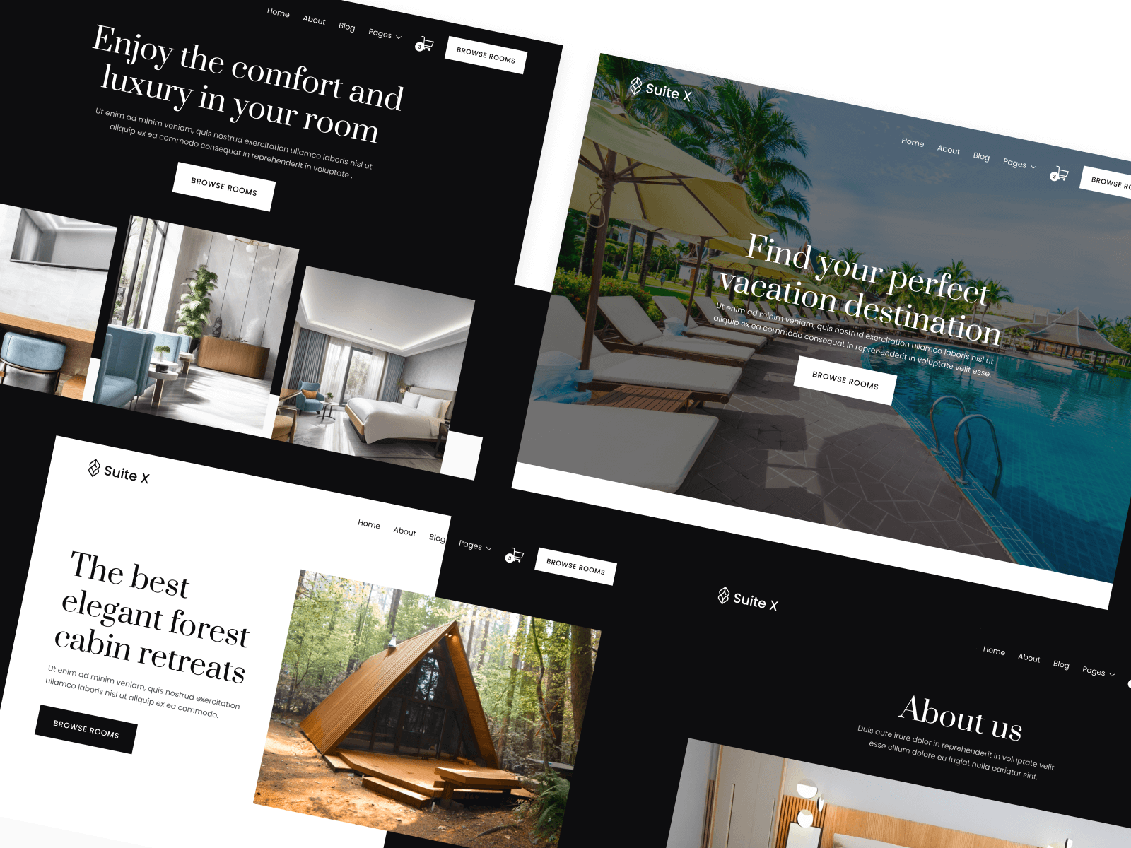 Plantilla para Webflow de Hotel