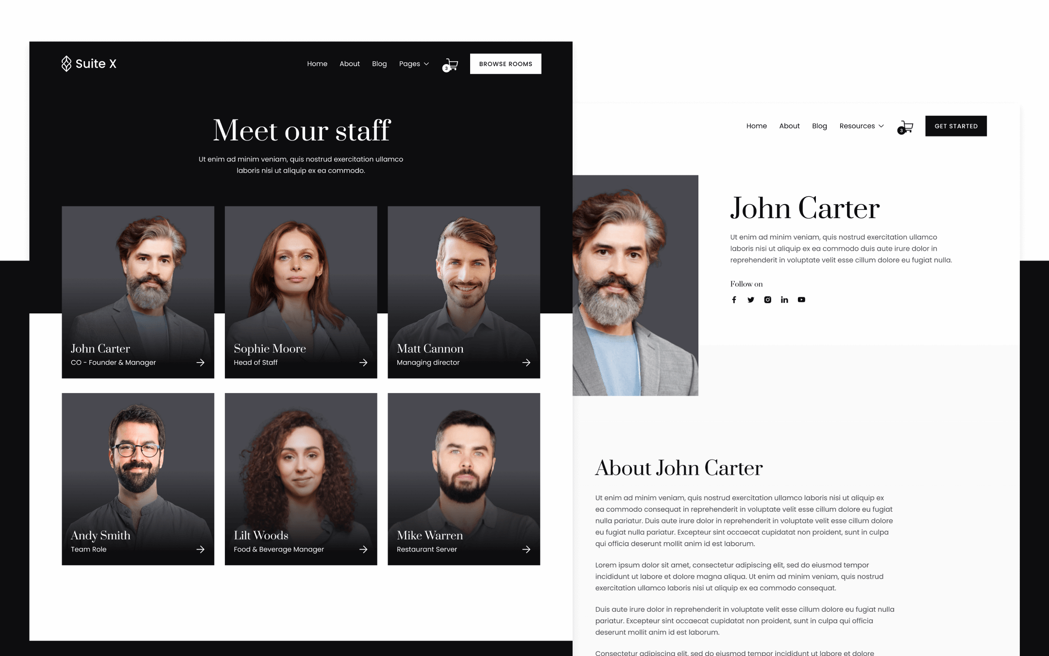 Suite X Template para Webflow