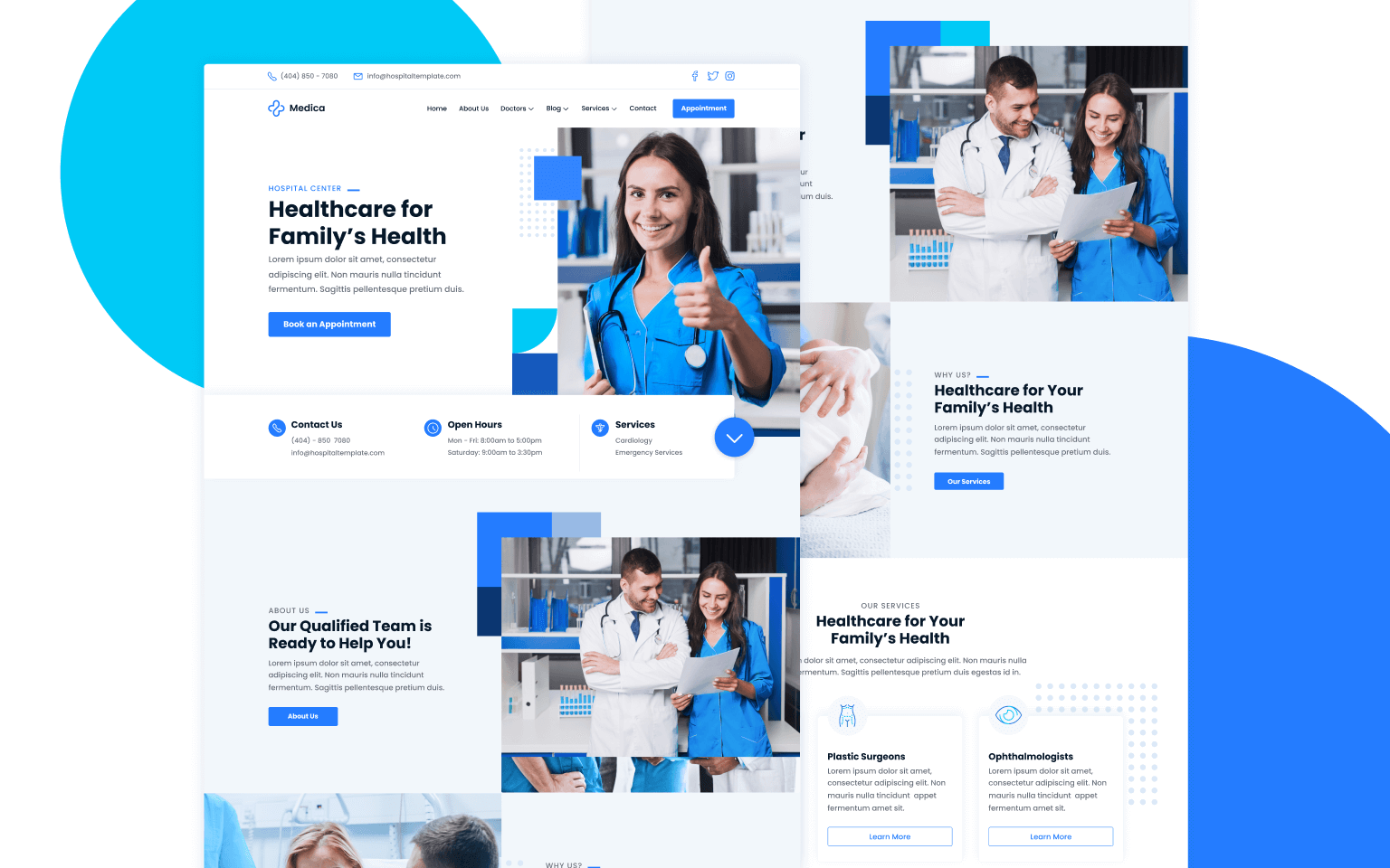 Plantilla de Hospital para Webflow
