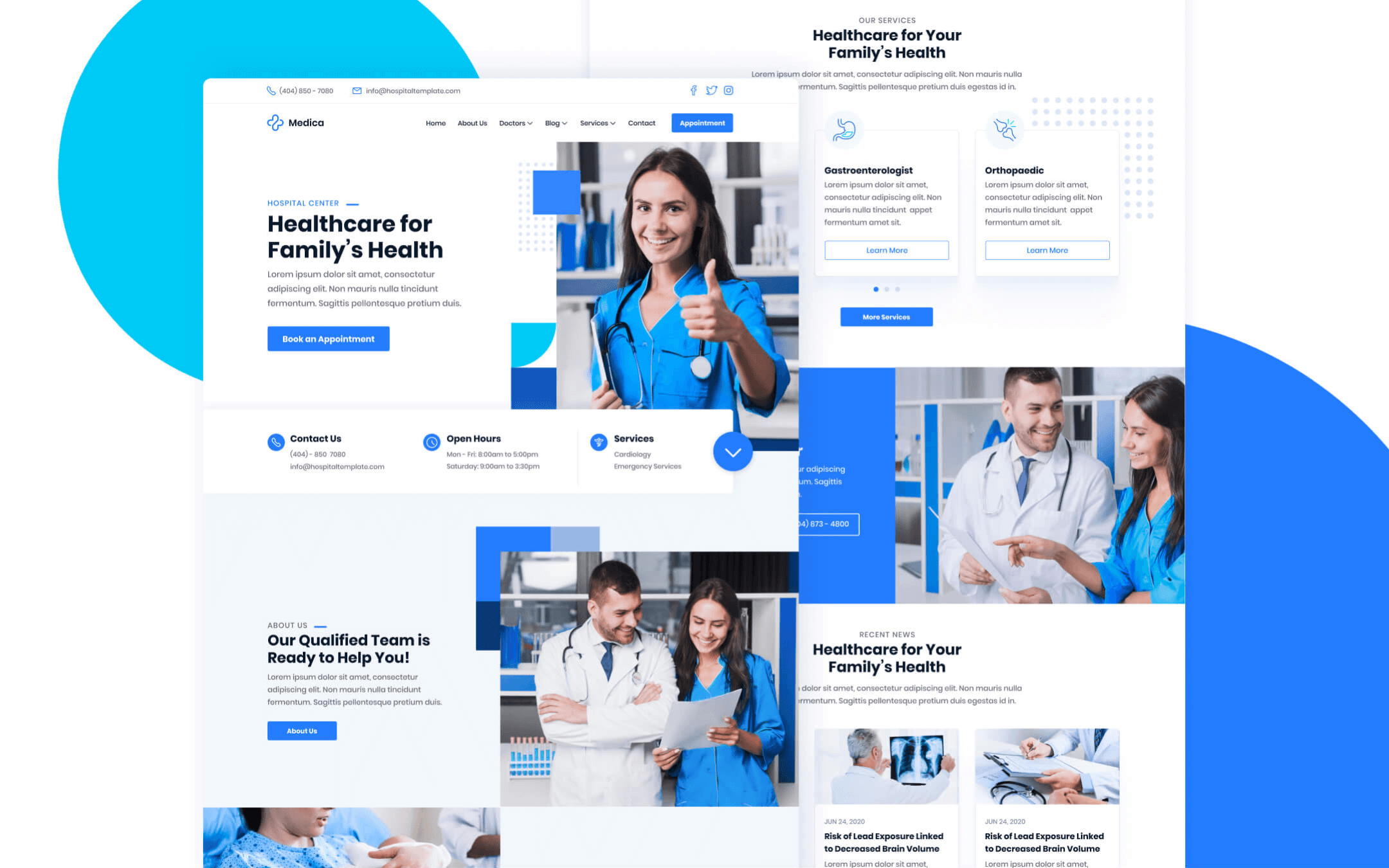 Plantilla de Hospital para Webflow