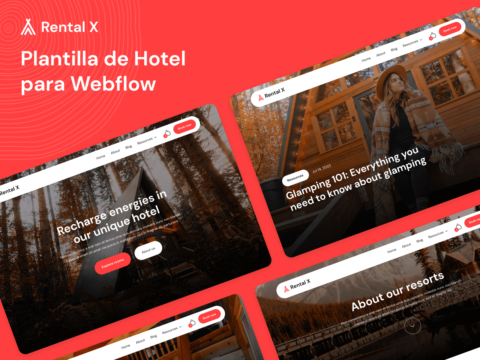 Plantilla de Hotel para Webflow