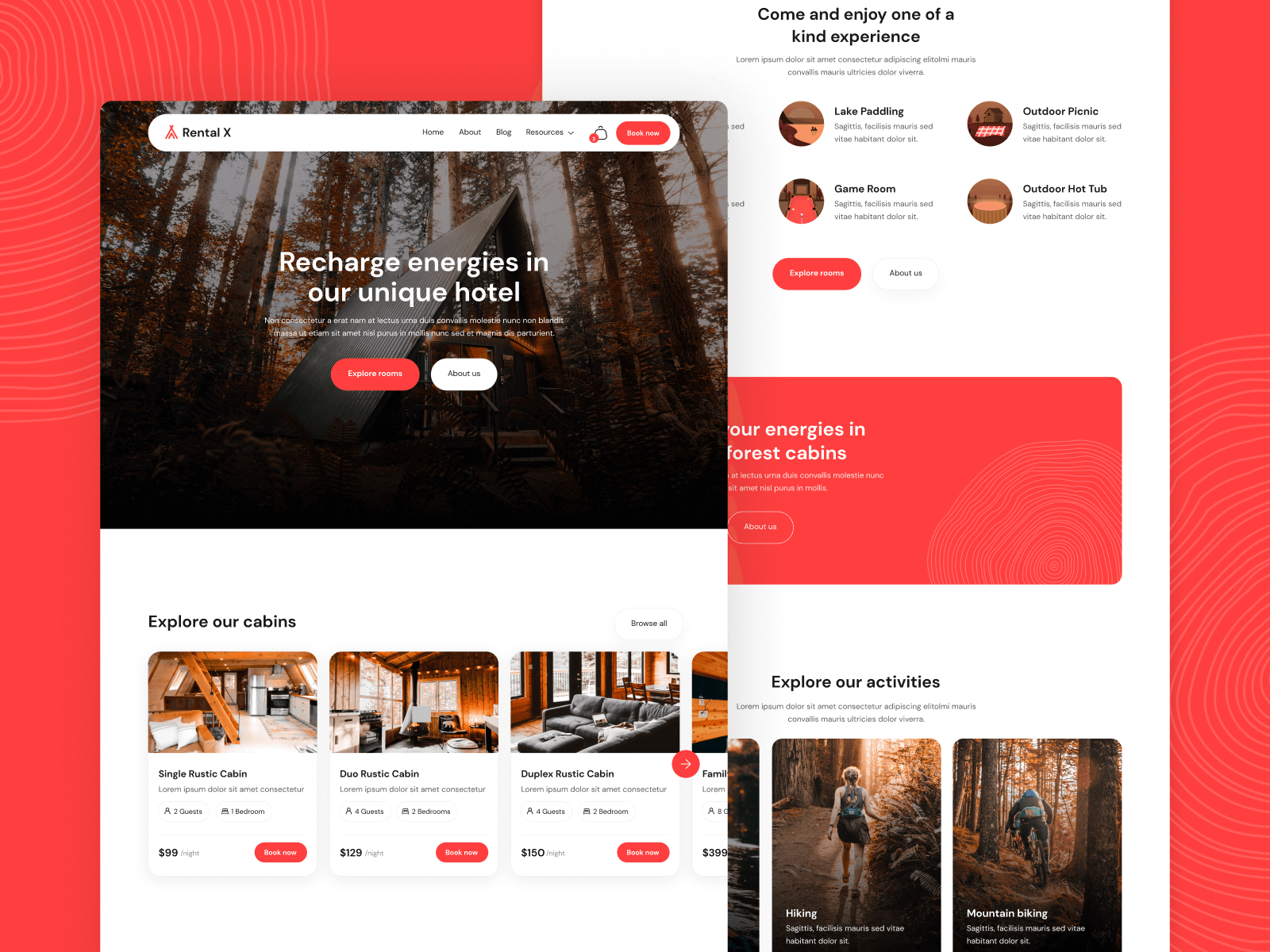 Template de Hostal para Webflow