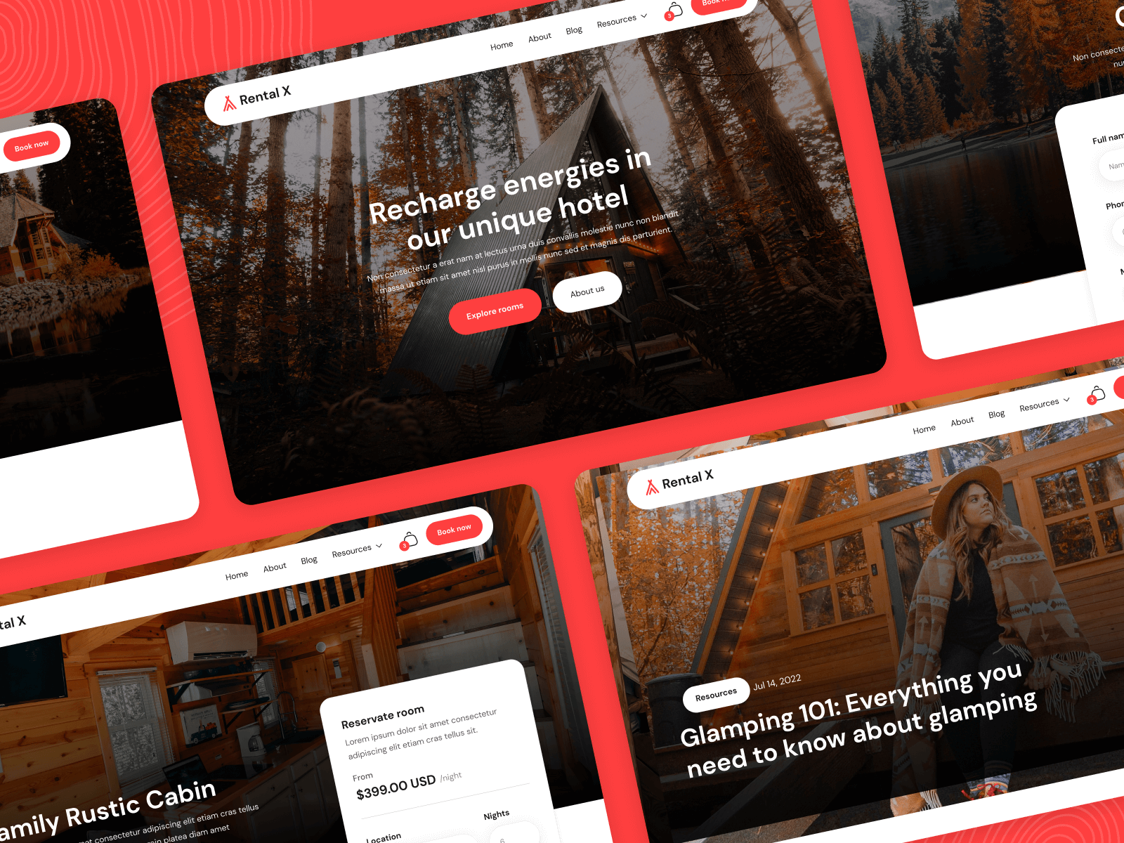 Plantilla para Webflow de Hotel