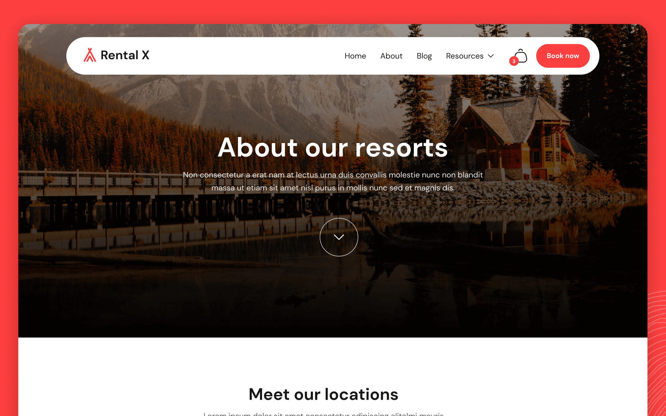 Rental X Template para Webflow