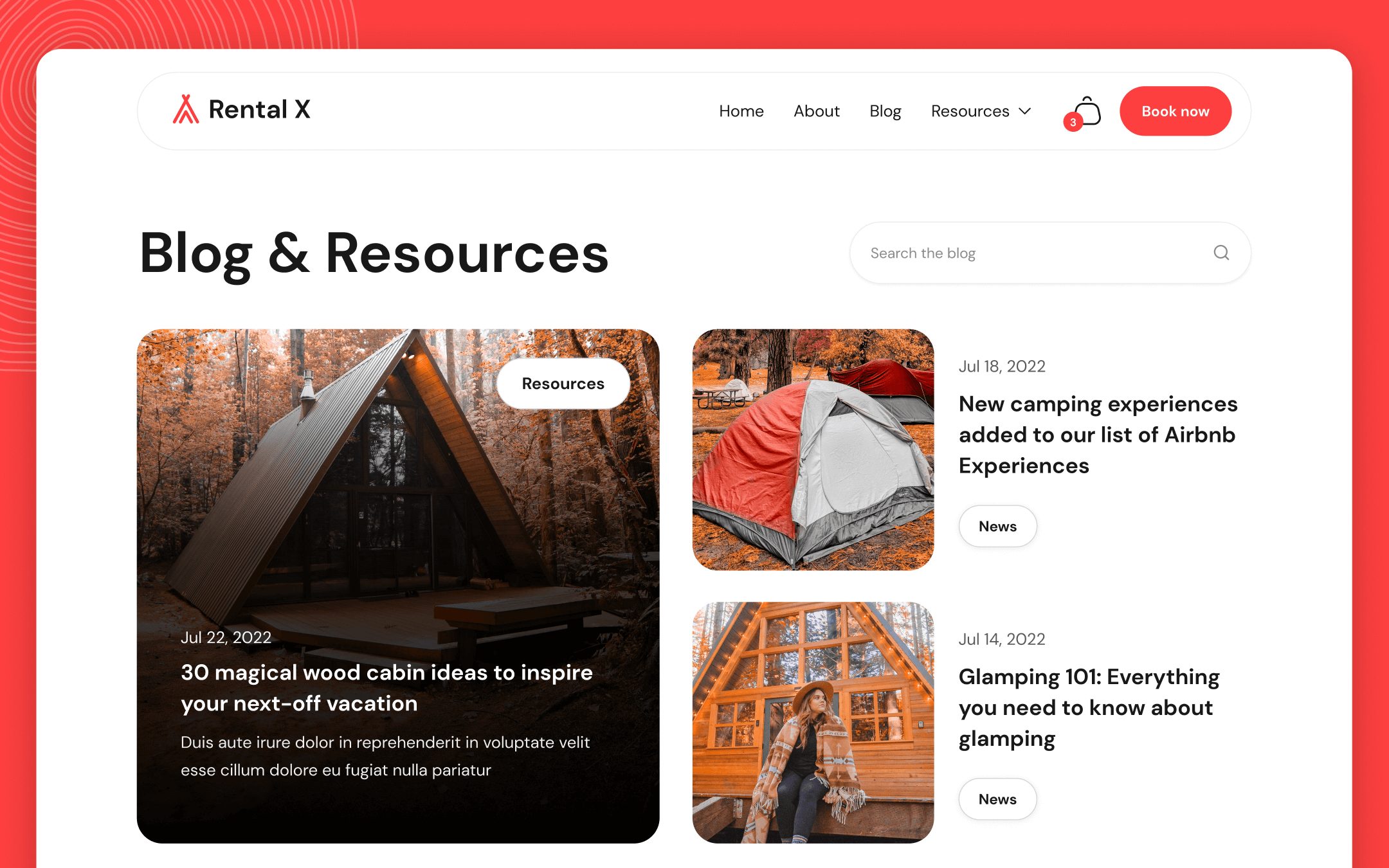 Rental X Template para Webflow
