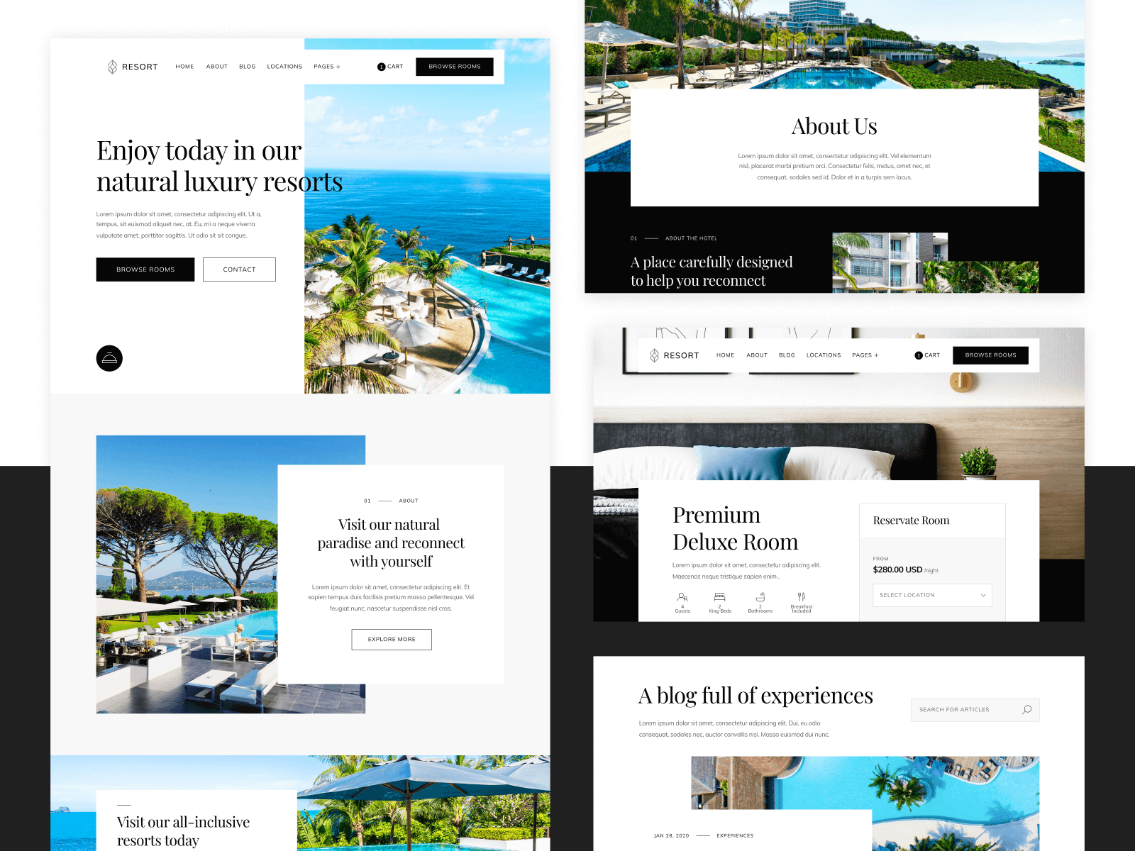 Plantilla de Hotel para Webflow