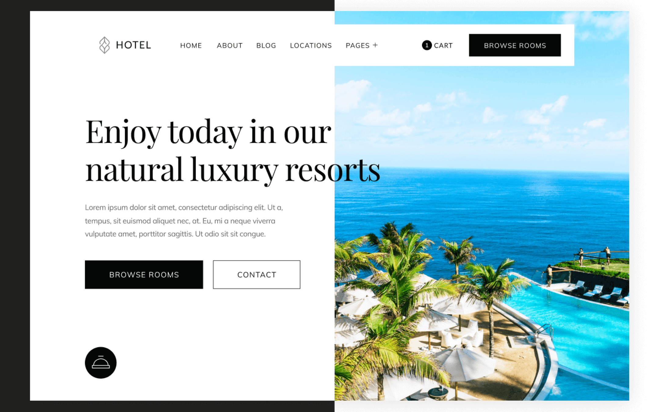 Plantilla de Hotel para Webflow