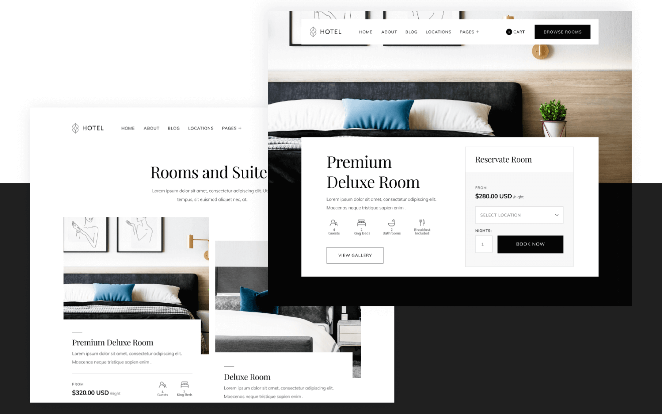Resort Template para Webflow