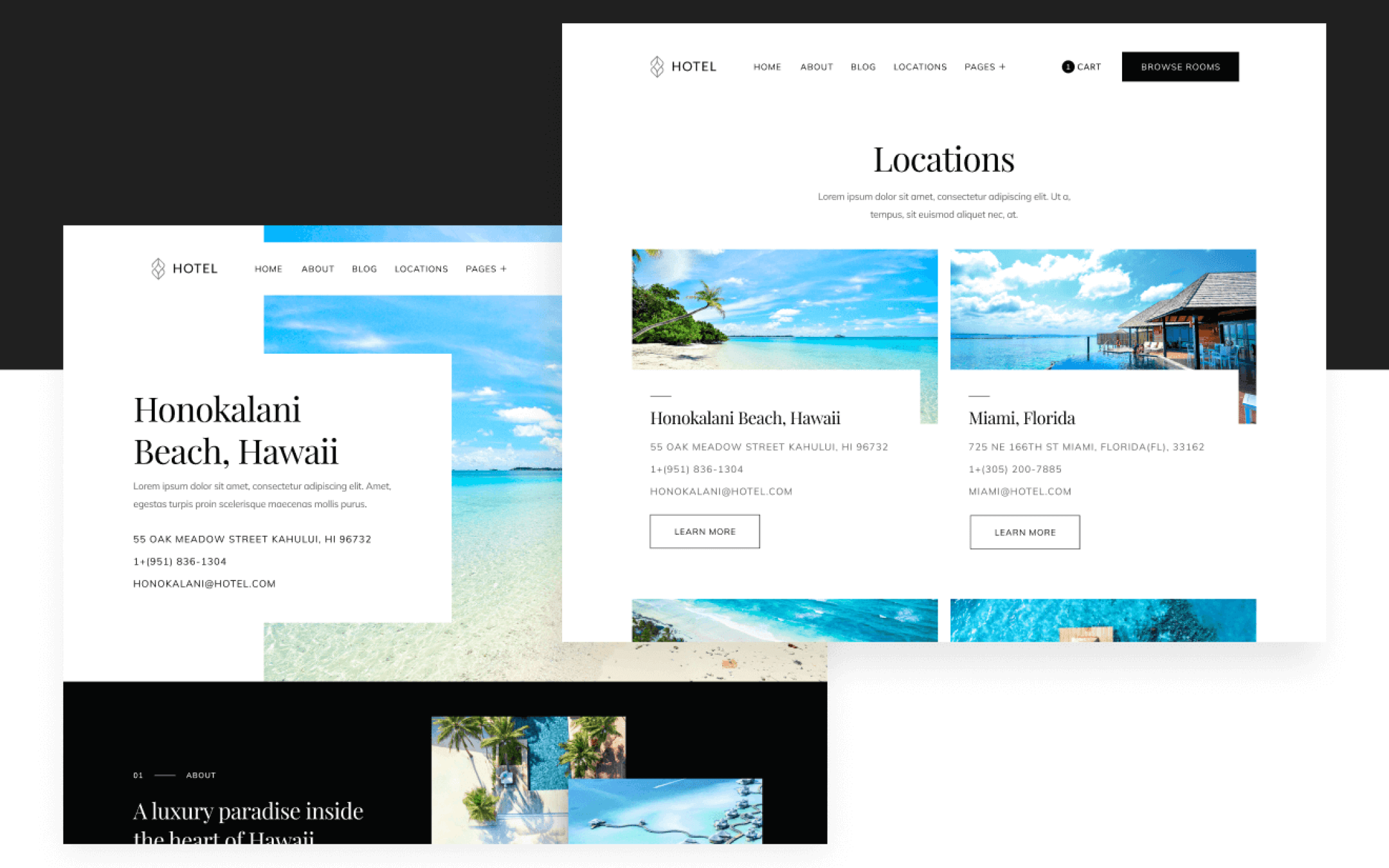 Resort Template para Webflow