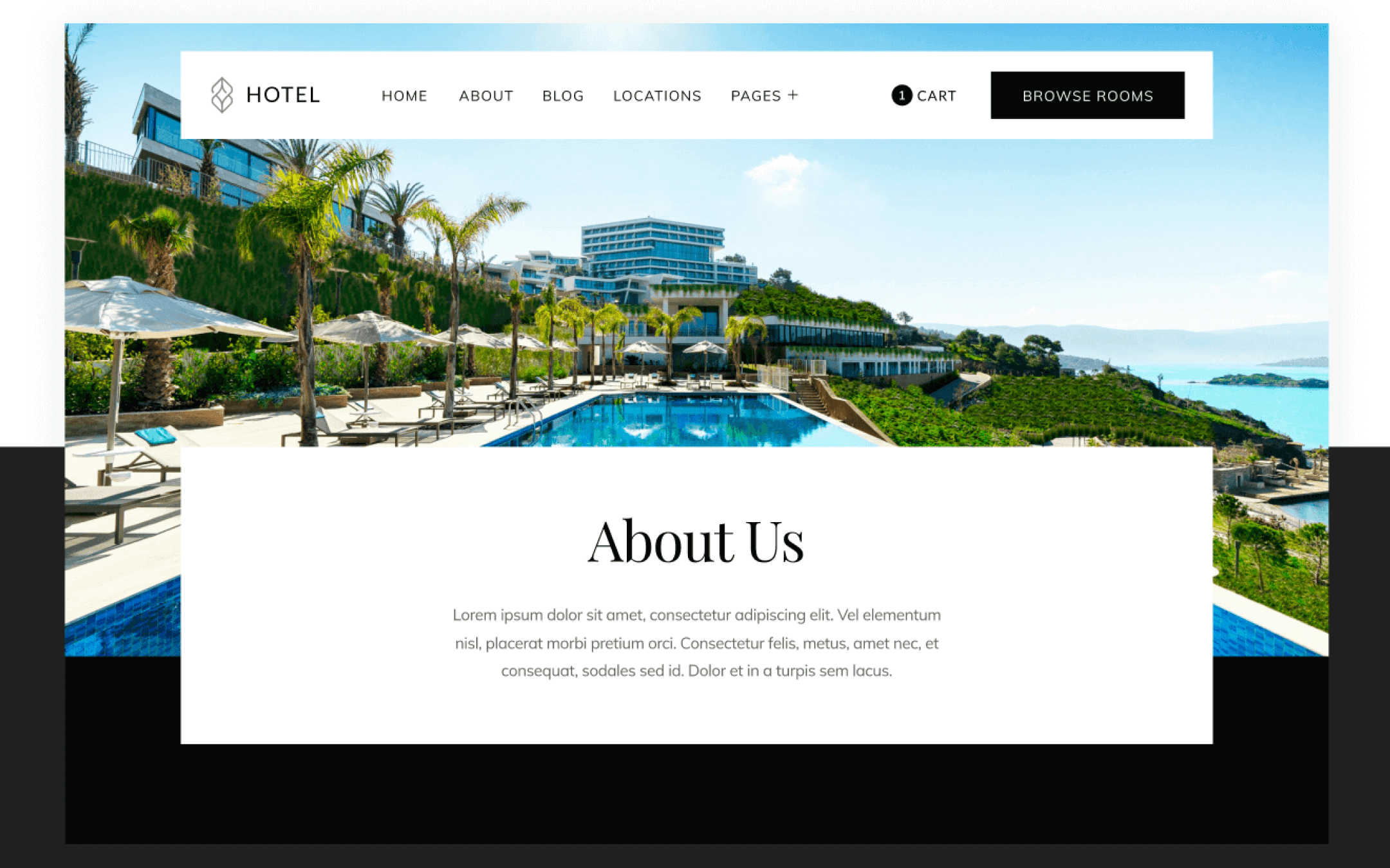 Resort Template para Webflow