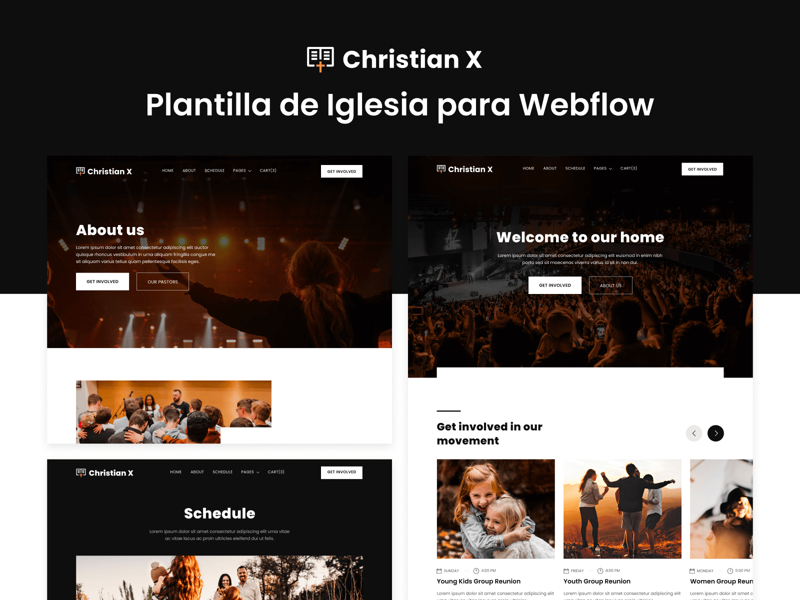 Plantilla de Iglesia para Webflow